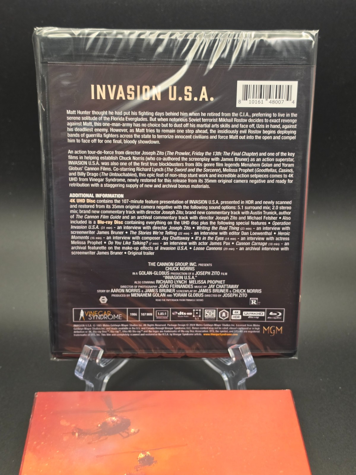 Invasion U.S.A. (4K UHD + Blu-ray, 1986) – Vinegar Syndrome, NEW SEALED