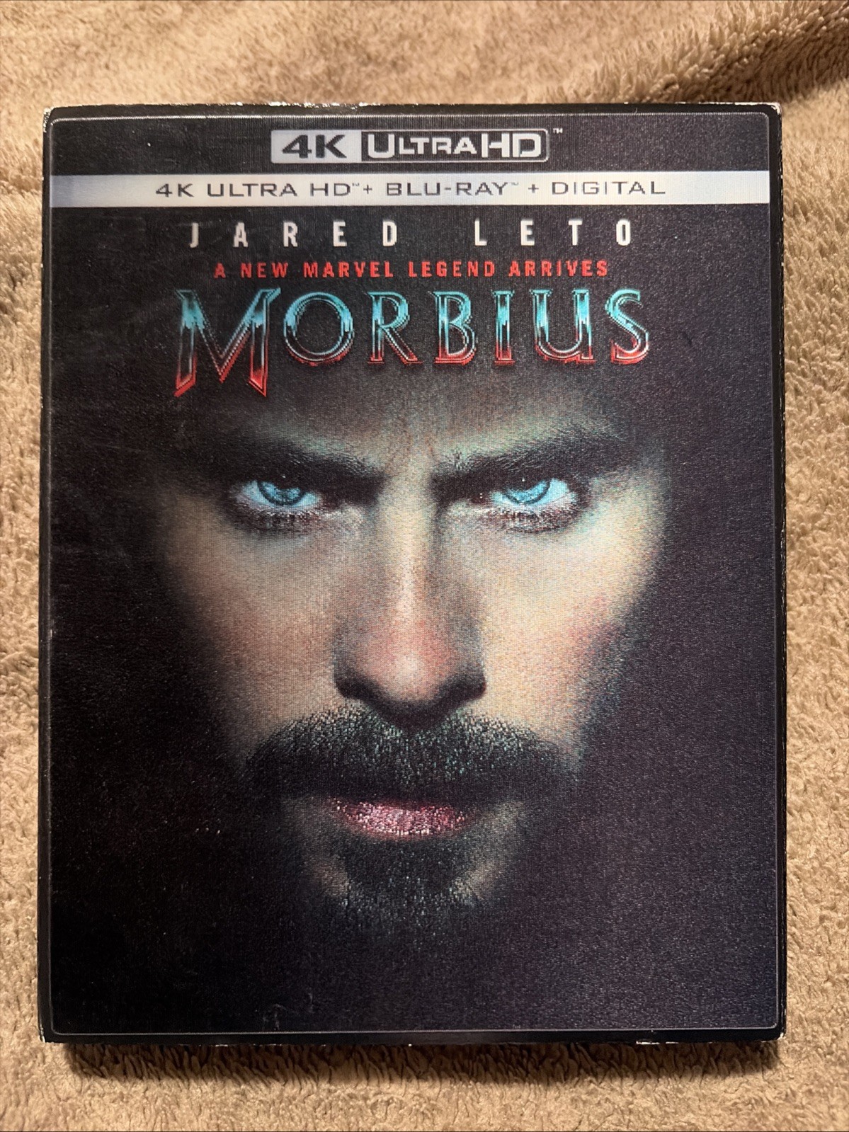 Morbius (4K Ultra HD, Blu-ray 2022) With Lenticular Slipcover!! No Digital Code