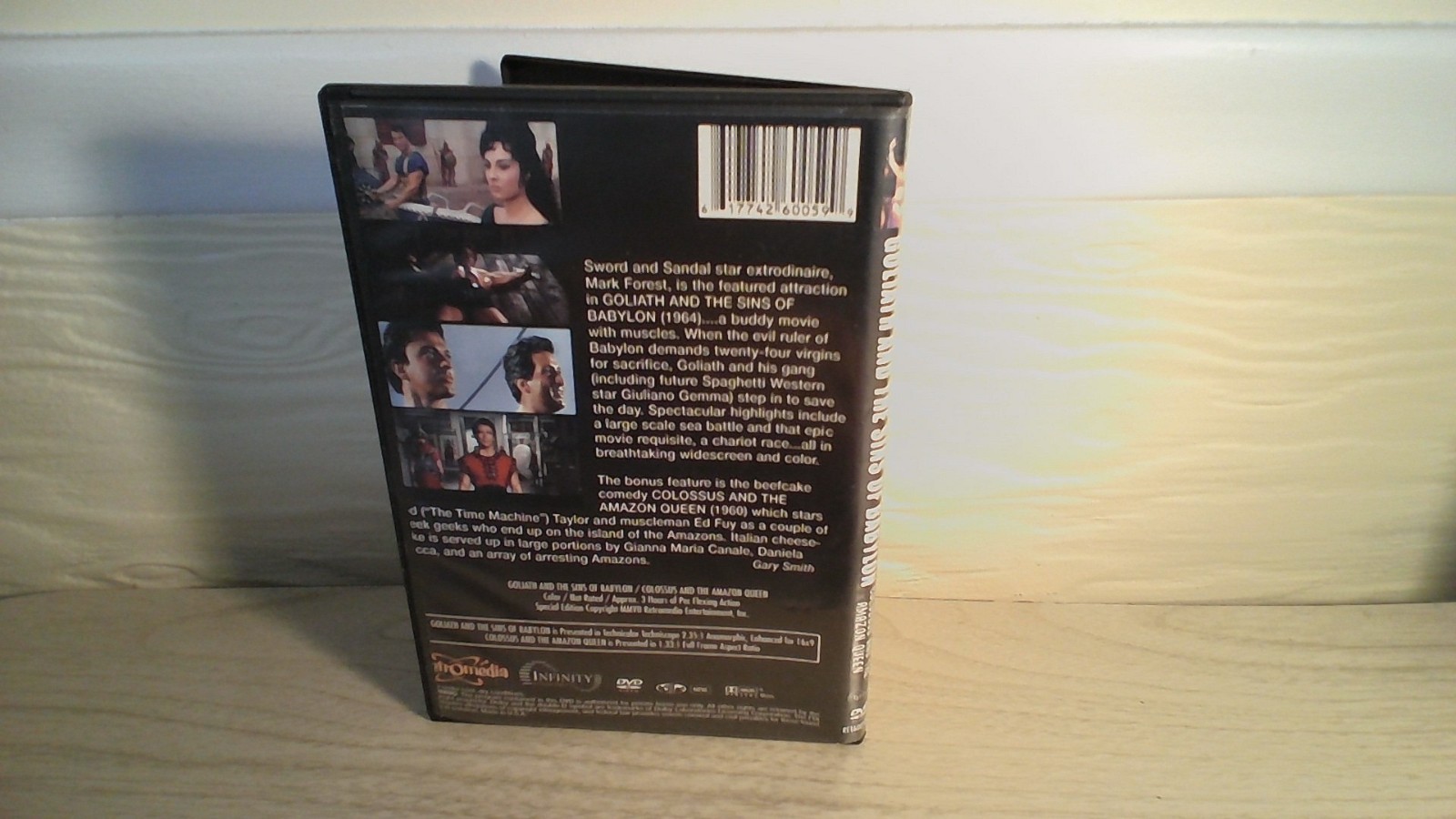 Goliath and the Sins of Babylon DVD – Mark Forest Anamorphic 2.35:1 Scope Peplum