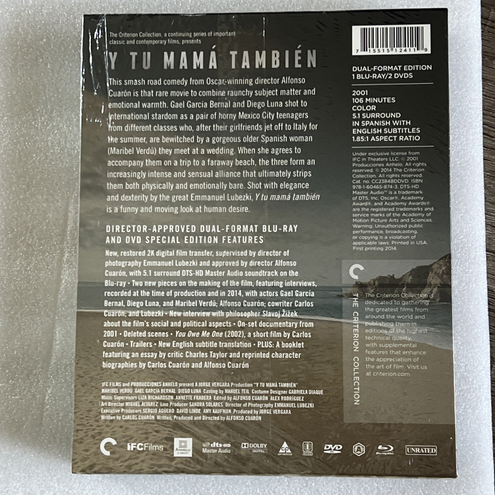 Y Tu Mama Tambien (Criterion Collection) (Blu-ray+2 DVD) New Sealed Rare OOP