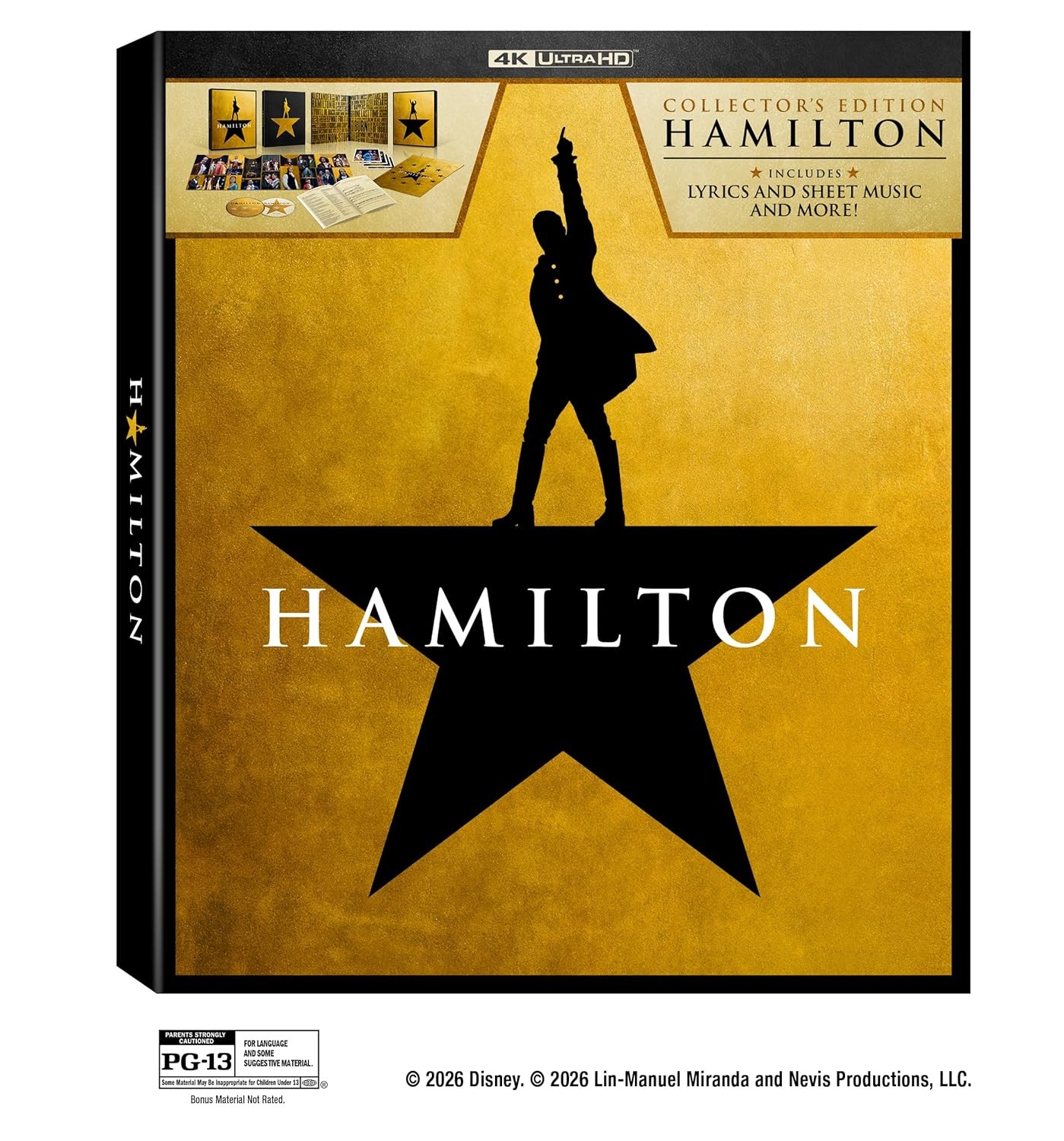 Hamilton (2020) (4K UHD – Collector’s Edition) NEW