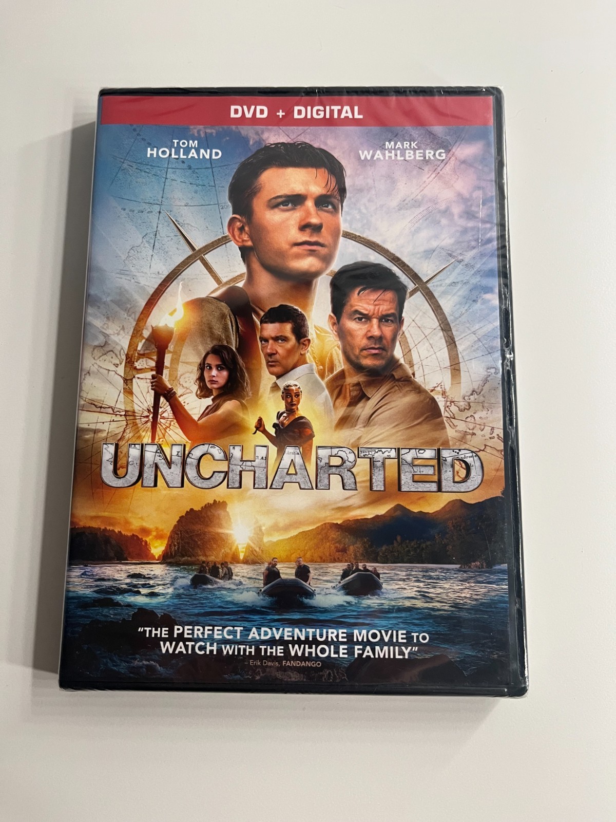Uncharted (DVD, 2022) New in the Plastic, Action and Adventure