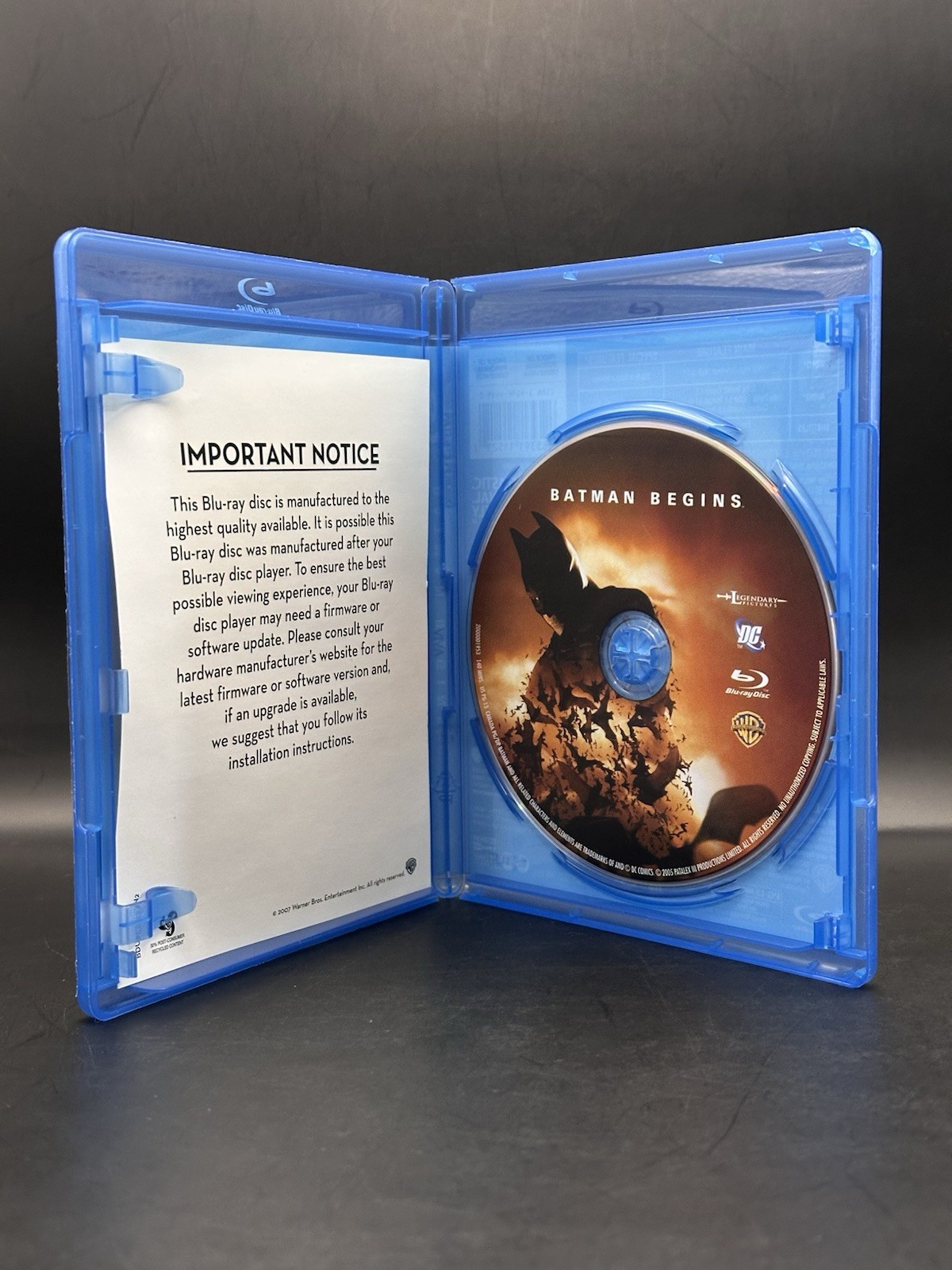 Batman Begins (Blu-ray, 2008) Christian Bale – Tested & Working – READ