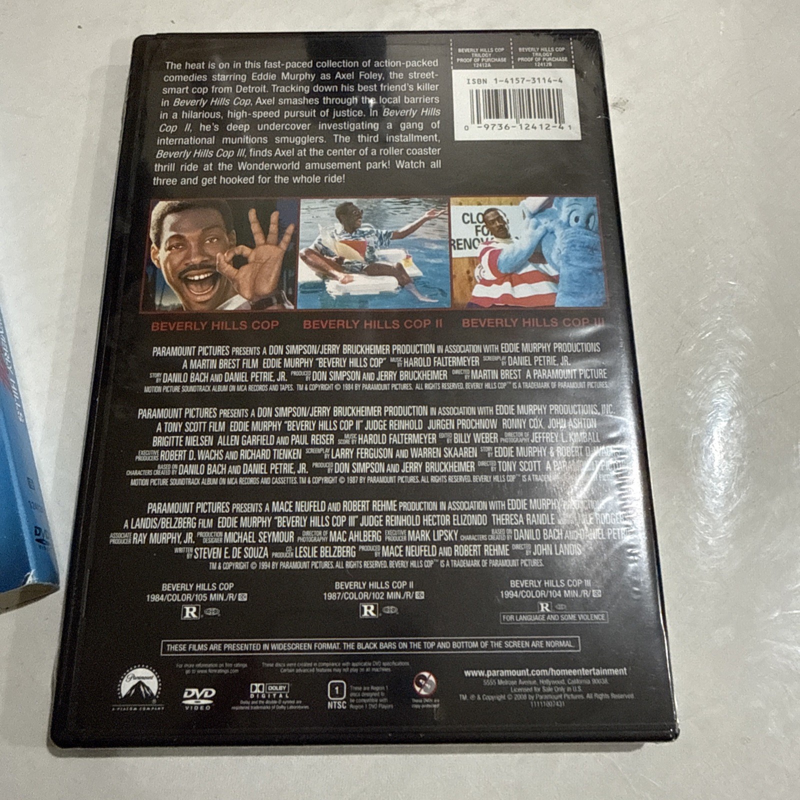 Brand New Beverly Hills Cop Trilogy Triple Feature DVD 1 2 3 Eddie Murphy