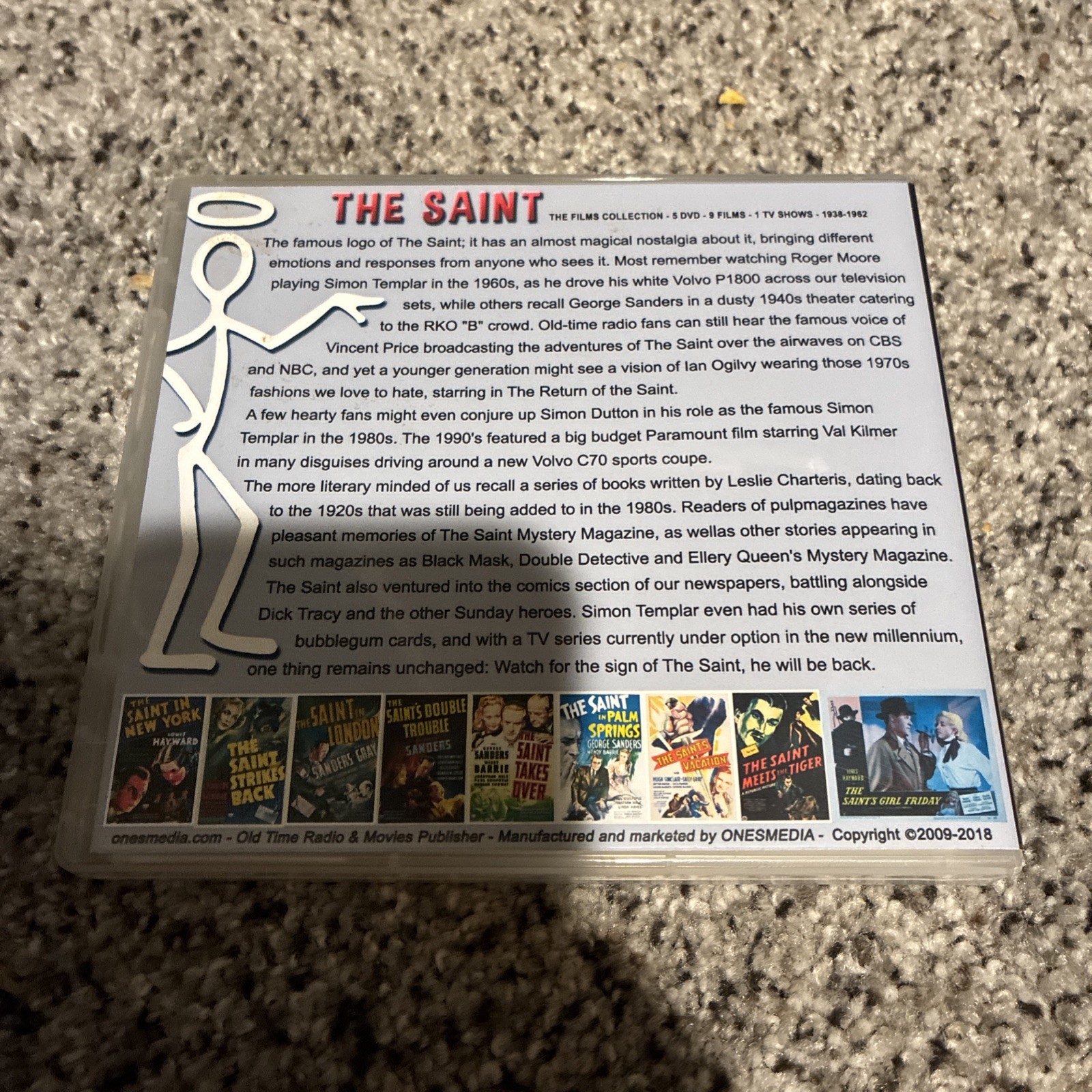 THE SAINT FILMS COLLECTION – 5 DVD-R – 9 MOVIES – 1938-1954