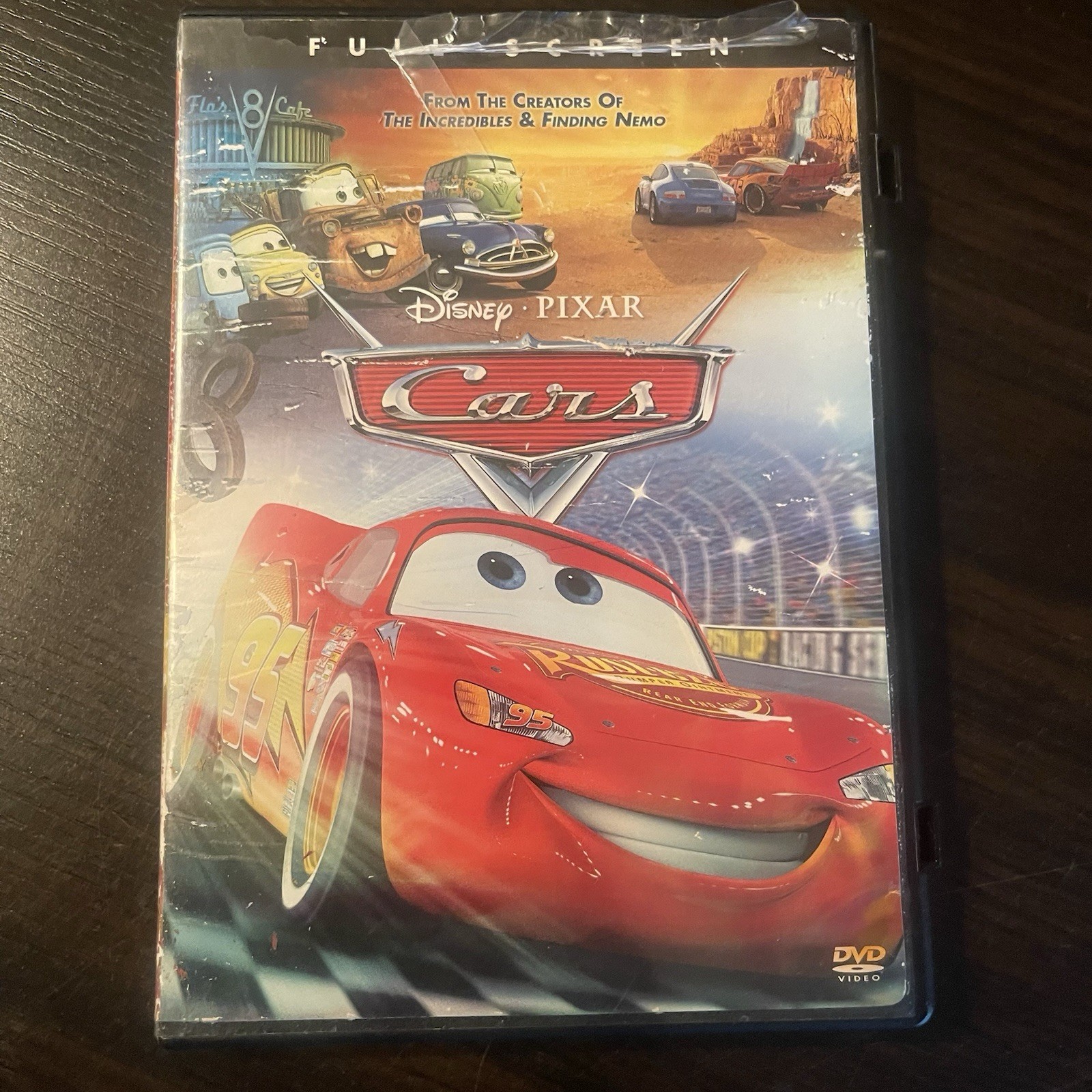 Disney Pixar Cars DVD 2006 Full Screen w/ Deleted Scenes G Owen Wilson 116 Min