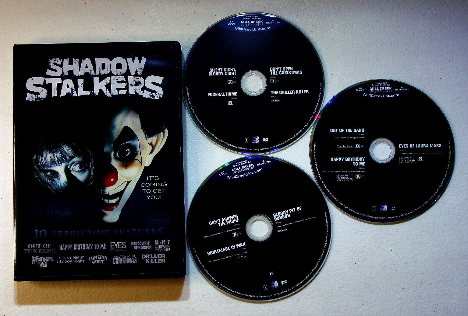 Shadow Stalkers DVD (2012) 10 Terrifying Features Mill Creek Horror Collection