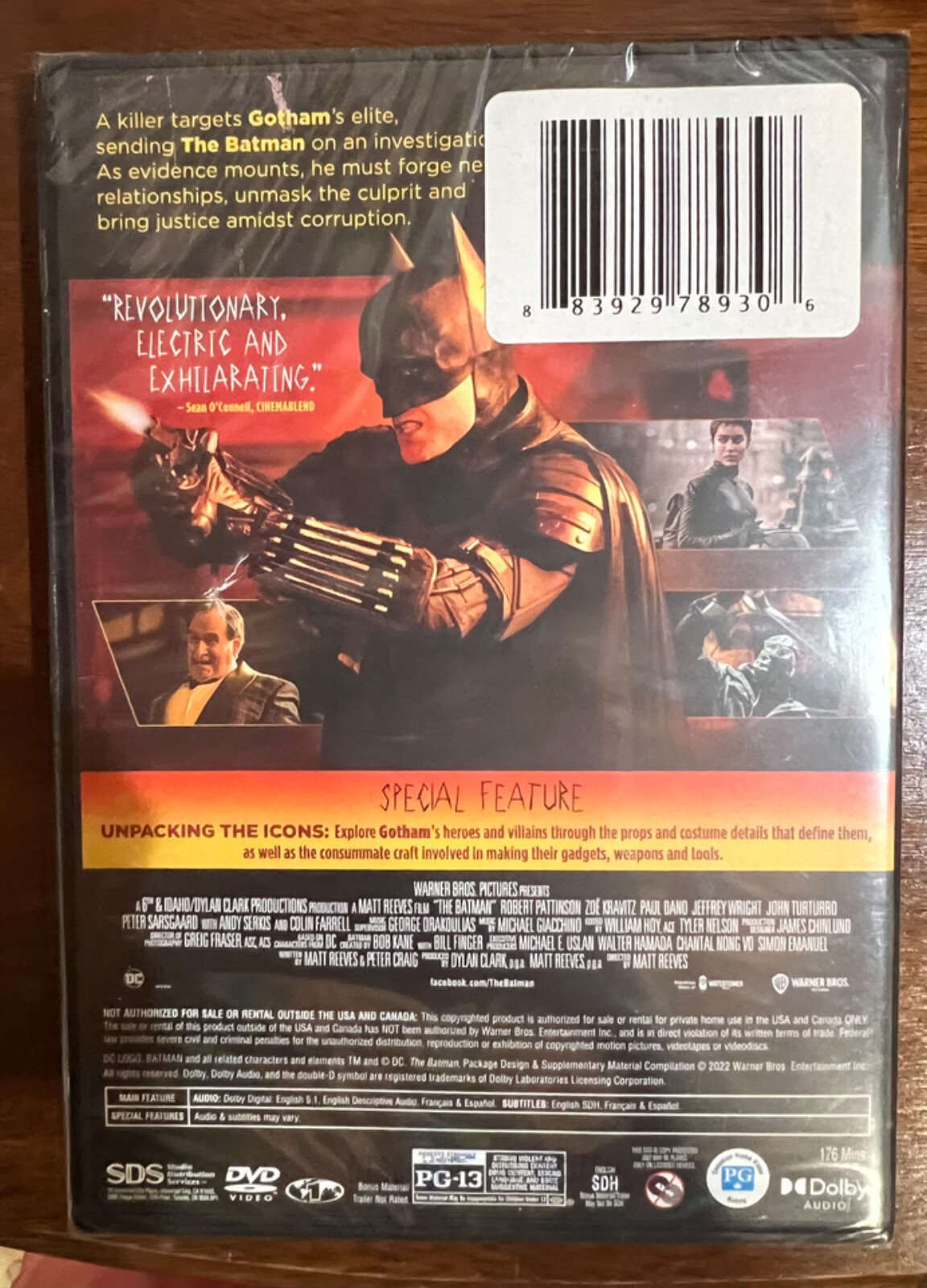 The Batman DVD Robert Pattinson NEW AND SEALED