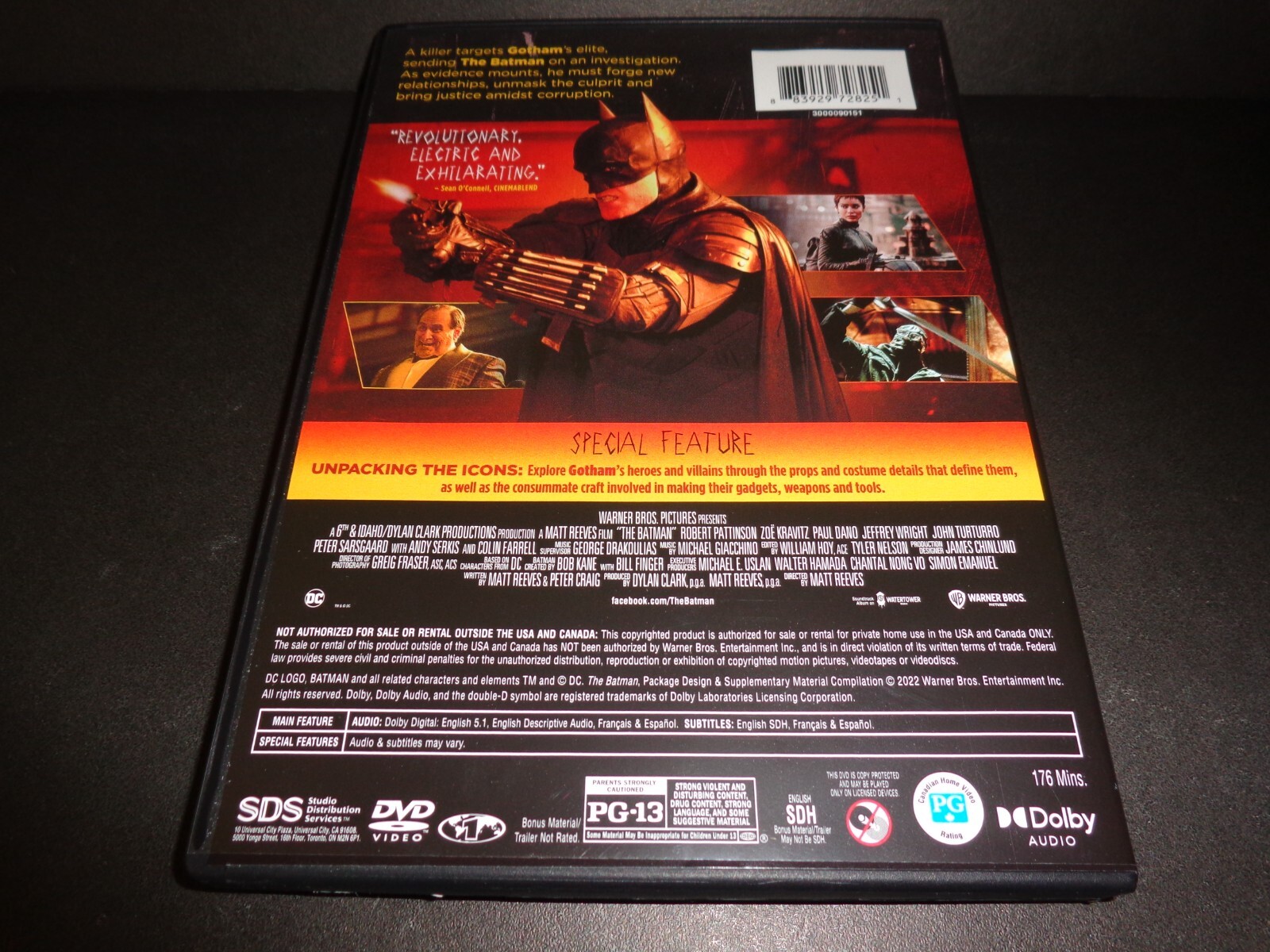 THE BATMAN-Robert Pattinson goes after killer targeting public figures–DVD