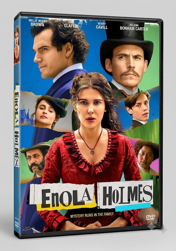 DVD Enola Holmes Movie 1-2 Mystery Adventure High Quality All Region Eng Sub NEW