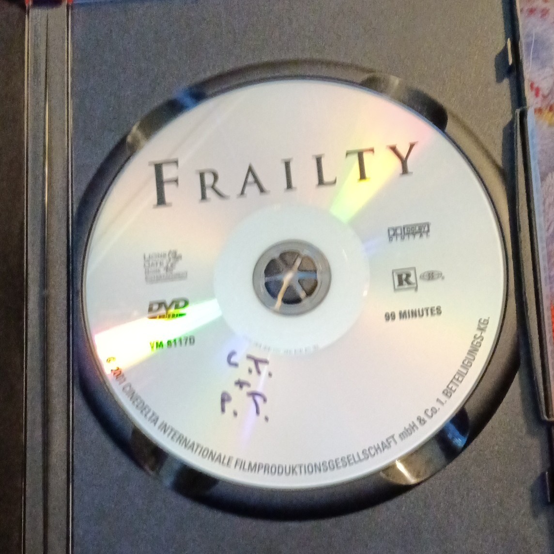 Lionsgate Films Frailty DVD R Widescreen Bill Paxton McConaughey 99 min