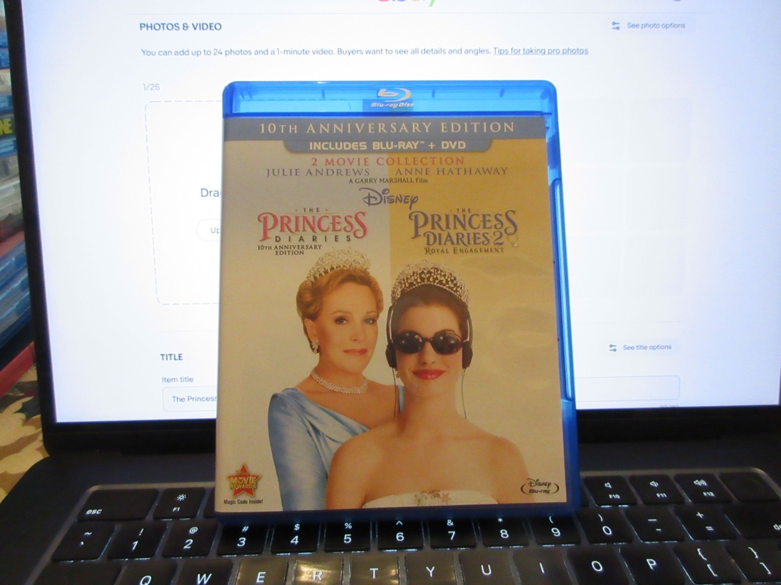 The Princess Diaries:10th Anniversary Edition 2-Movies 3 discs (Blu-ray/DVD) LN