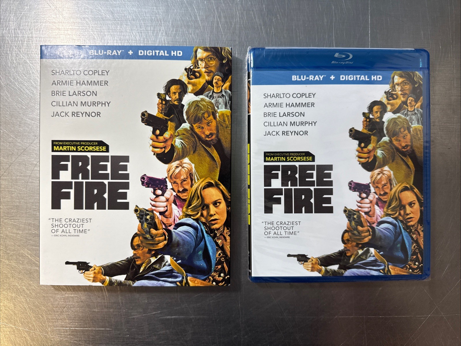 Free Fire – Blu-ray – Martin Scorsese / A24 Films + Slipcover – New