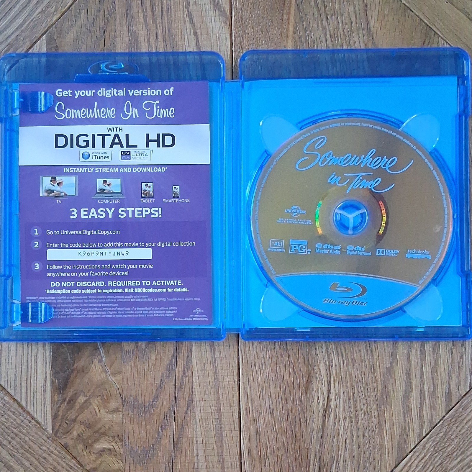 Universal Somewhere in Time Blu-ray + Digital Copy PG 103min 1980 Reeve Szwarc