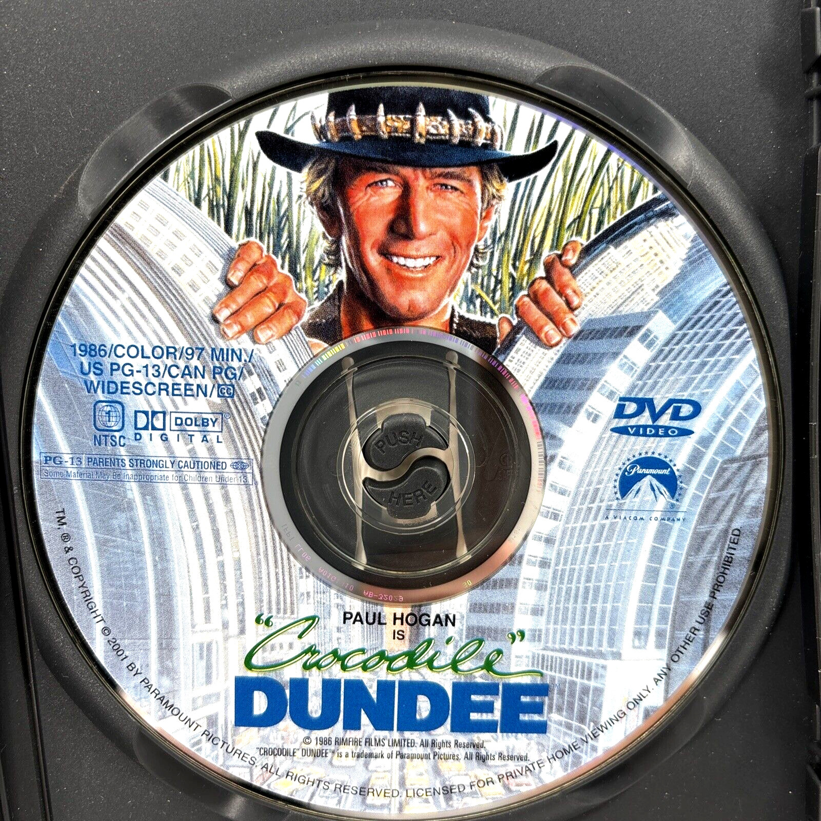 Crocodile Dundee DVD 1986 Widescreen Paul Hogan Region 1 US/Canada Excellent