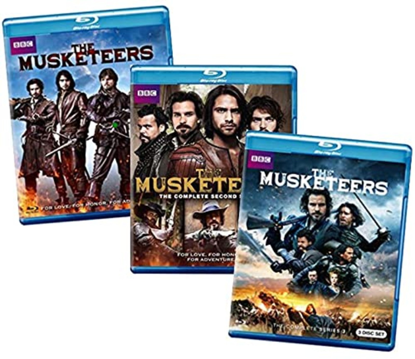 BBC THE Musketeers: The Complete Series 1-3 (BLU-RAY 9-DISC SET) BRAND NEW!!!