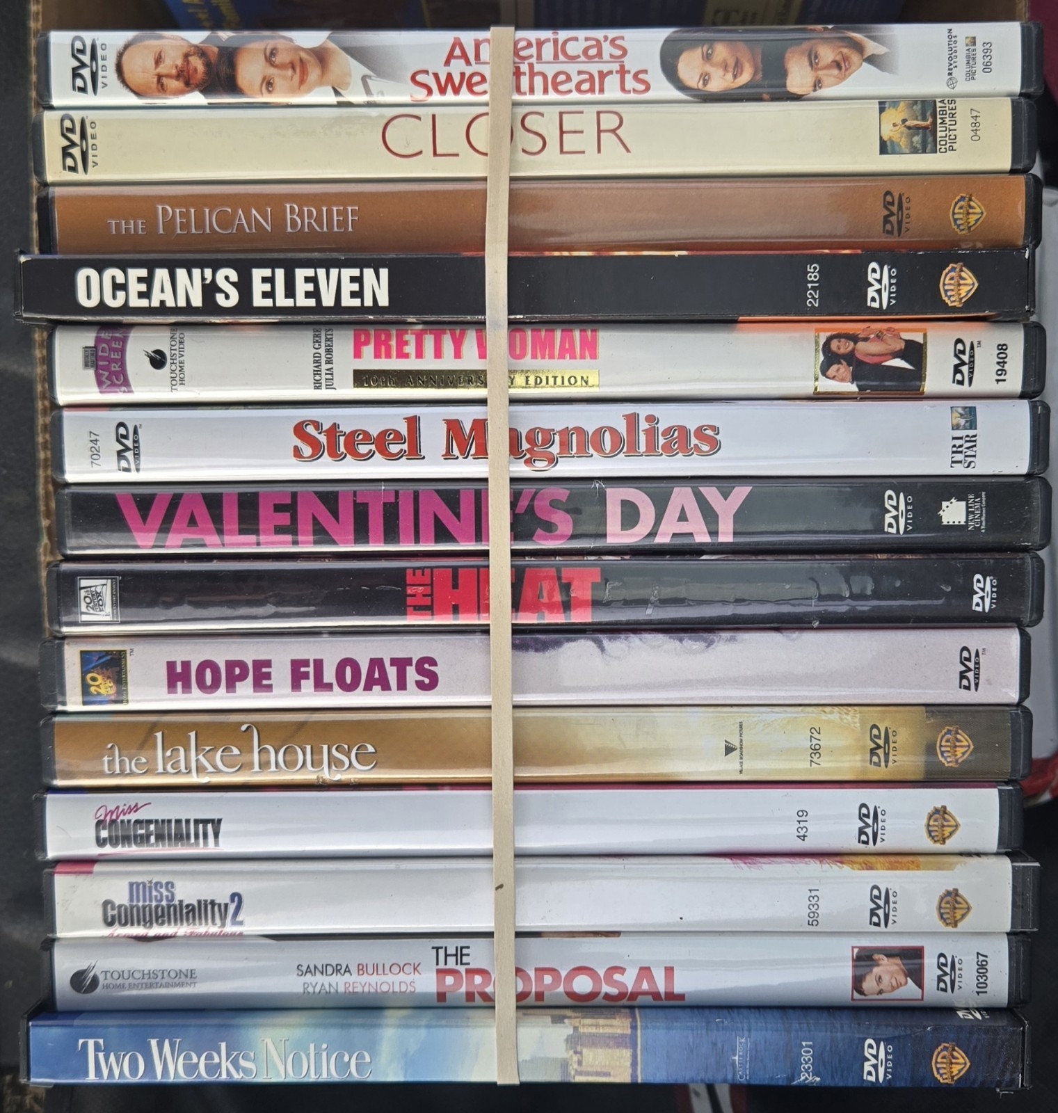 14 DVD Lot – BARGAIN Sandra Bullock/Julia Roberts 14 Film (Ap26)