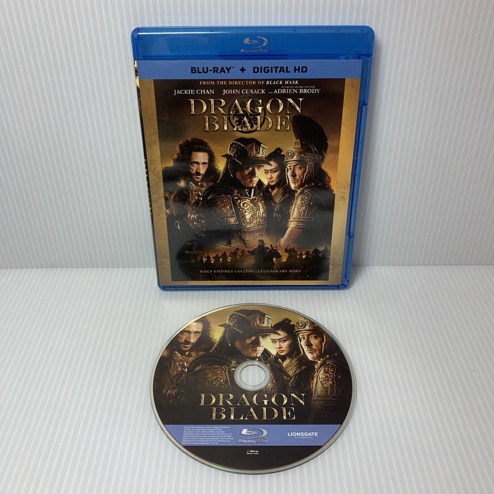 Dragon Blade (Blu-ray, 2015, Very Good) ~ Jackie Chan, Adrien Brody, John Cusack