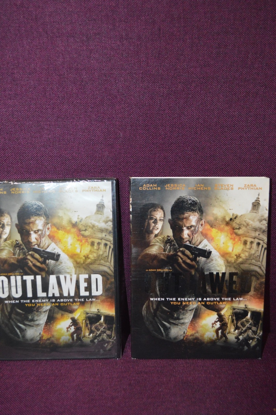 Outlawed DVD Adam Collins, Zara Phythian, Brian Woodward & Tobias Fries New