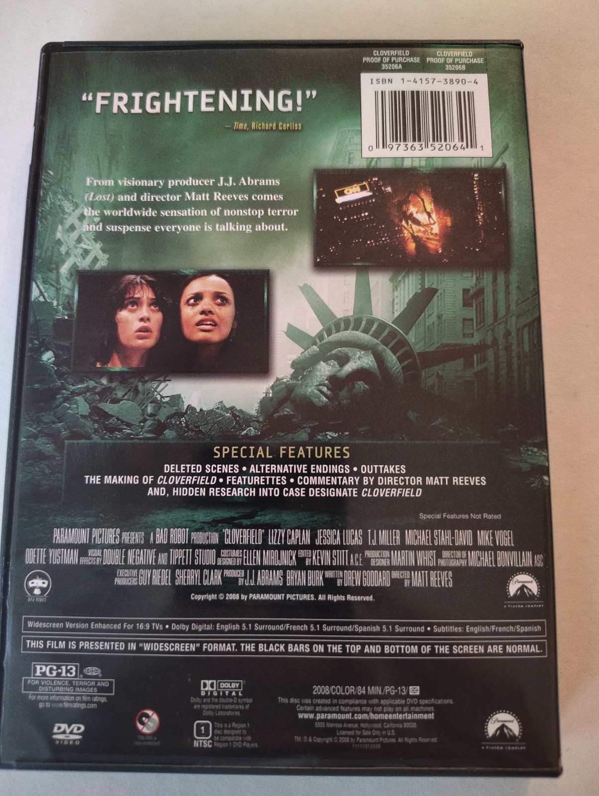 Cloverfield (DVD, 2008)