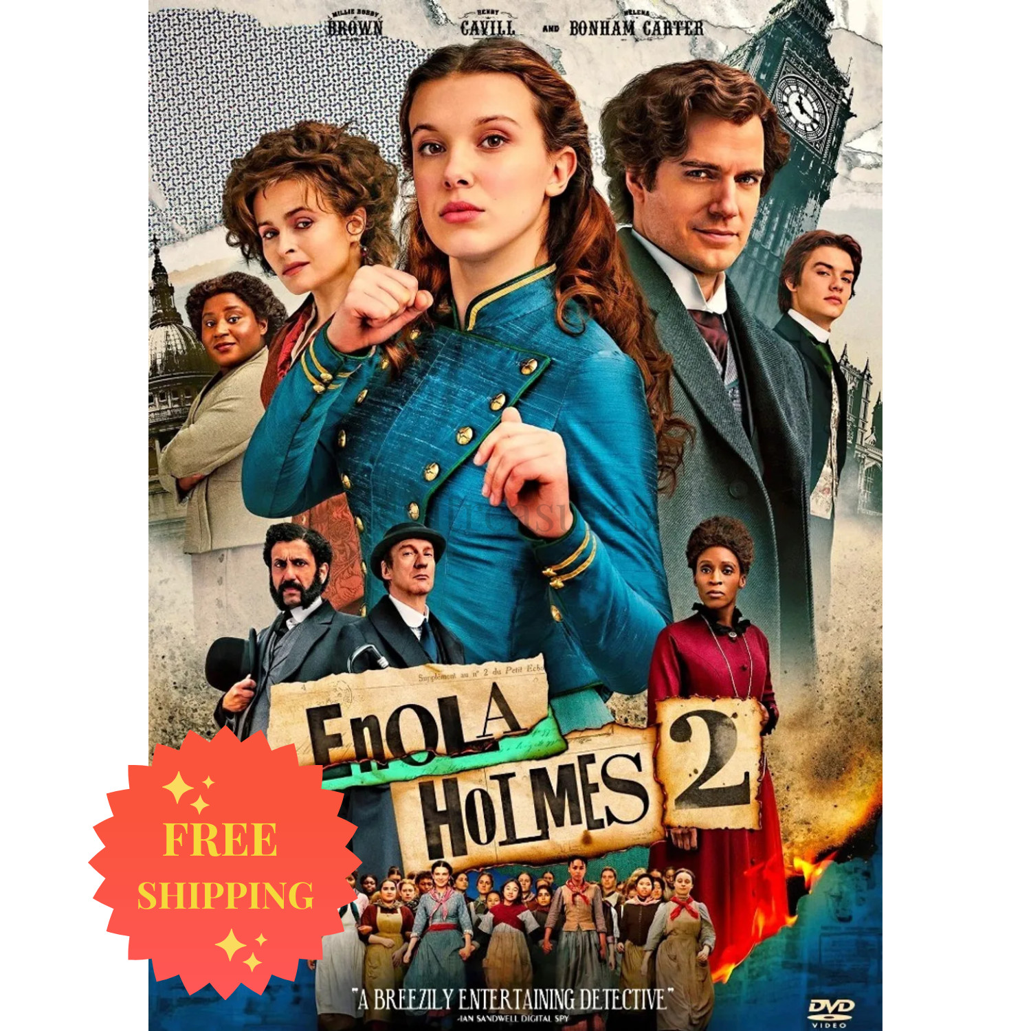 Enola Holmes (2020-2022) DVD Season 1&2 Mystery Adventure Movie FULL HD DVD-NEW