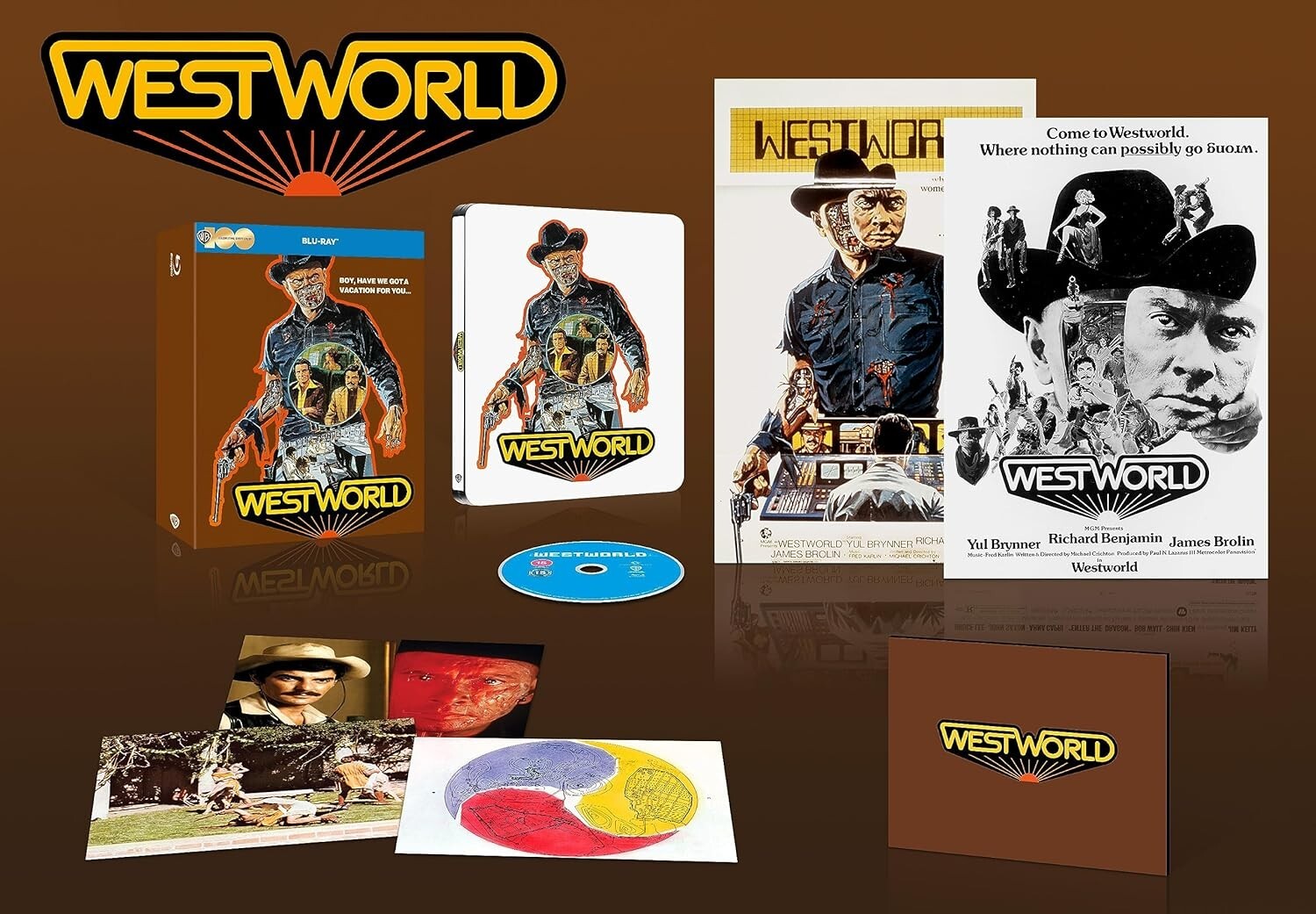 Westworld Collector’s Ed. w. Steelbook (Blu-ray, 1973, EU Import, Region Free)