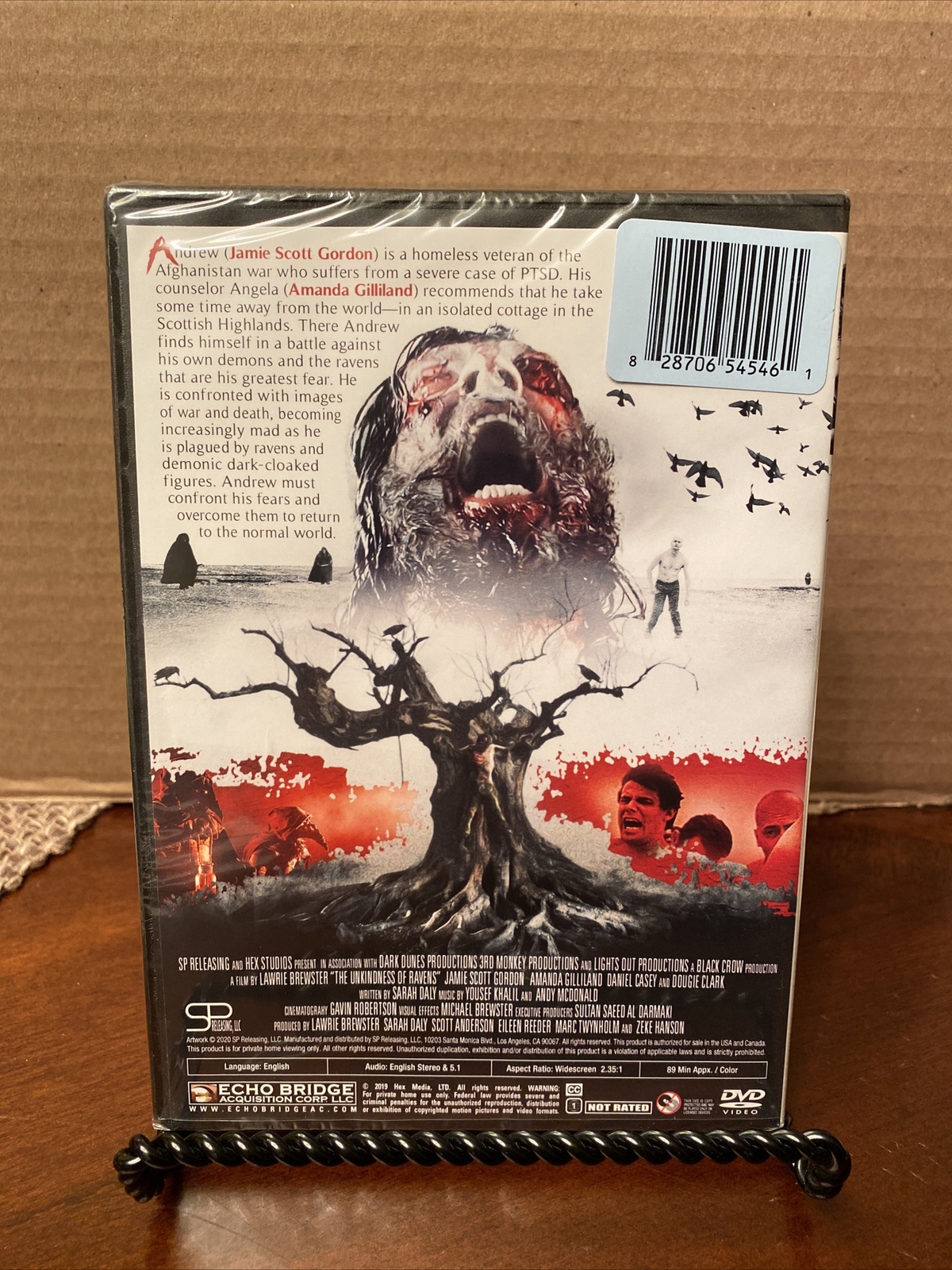 The Unkindness Of Ravens (DVD 2019 89 Min) Horror James Scott Gordon Amanda Gill