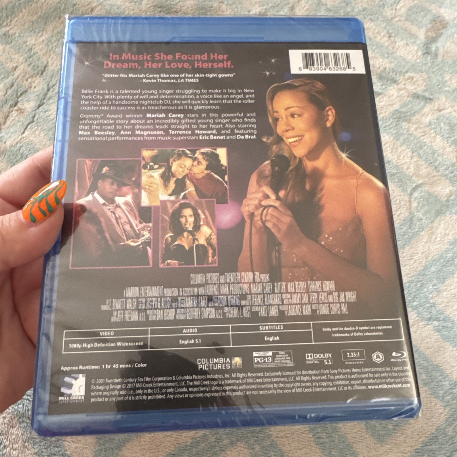 GLITTER (Mariah Carey) Blu-ray, 2001 NEW** sealed!! OOP :)