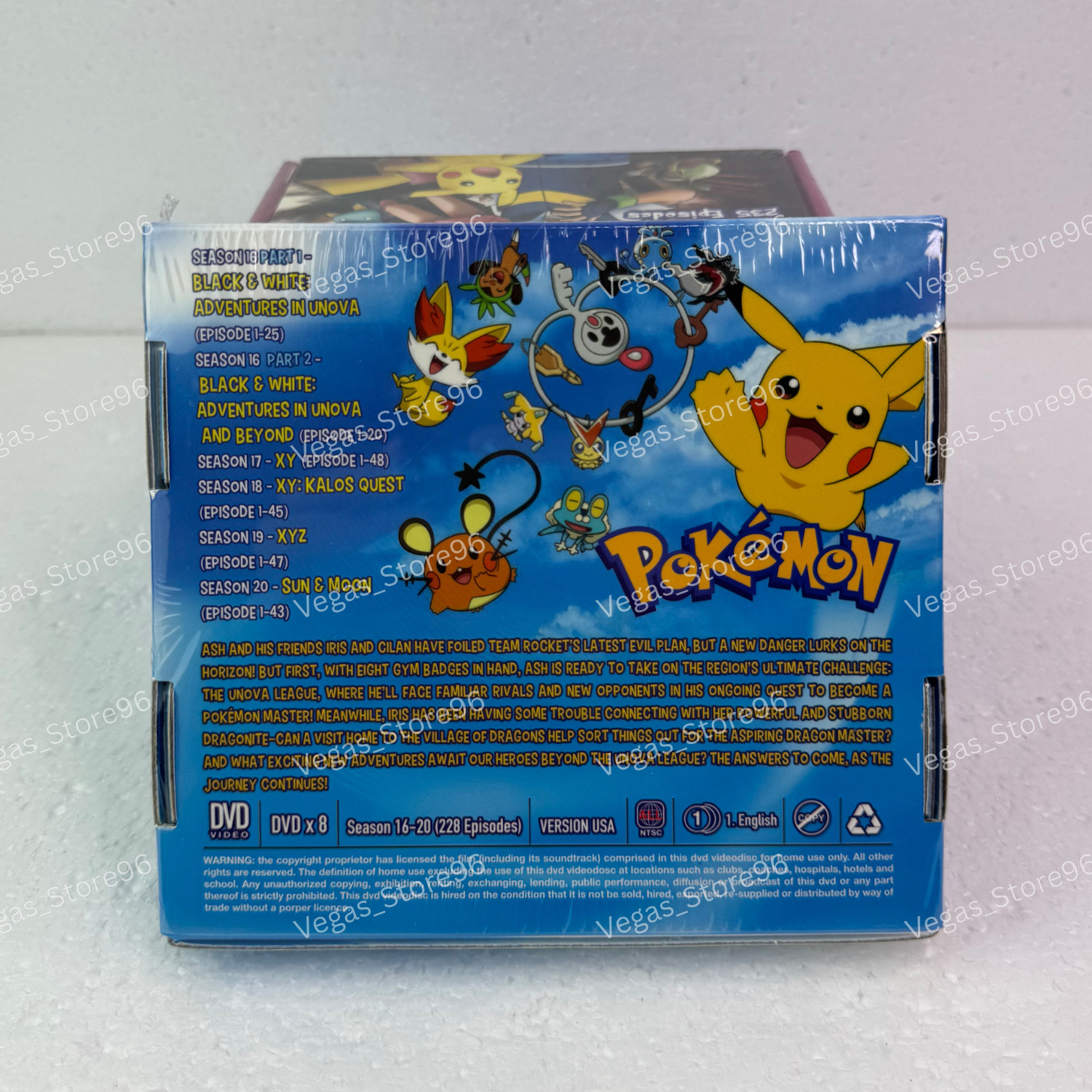 Pokemon Complete Series (Season 1-25 + 21 Movies) DVD USA English Ver All Region