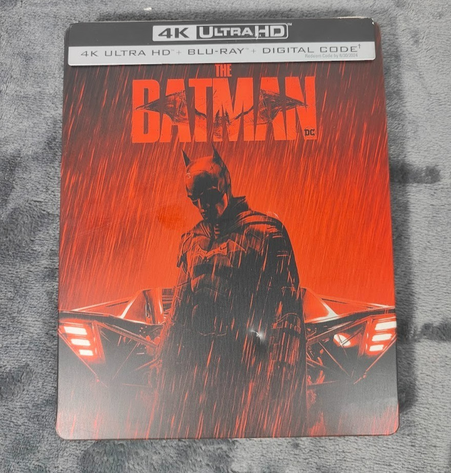 The Batman Exclusive SteelBook (4K Ultra HD+Blu-ray, 3-Disc Set, 2024) Dented