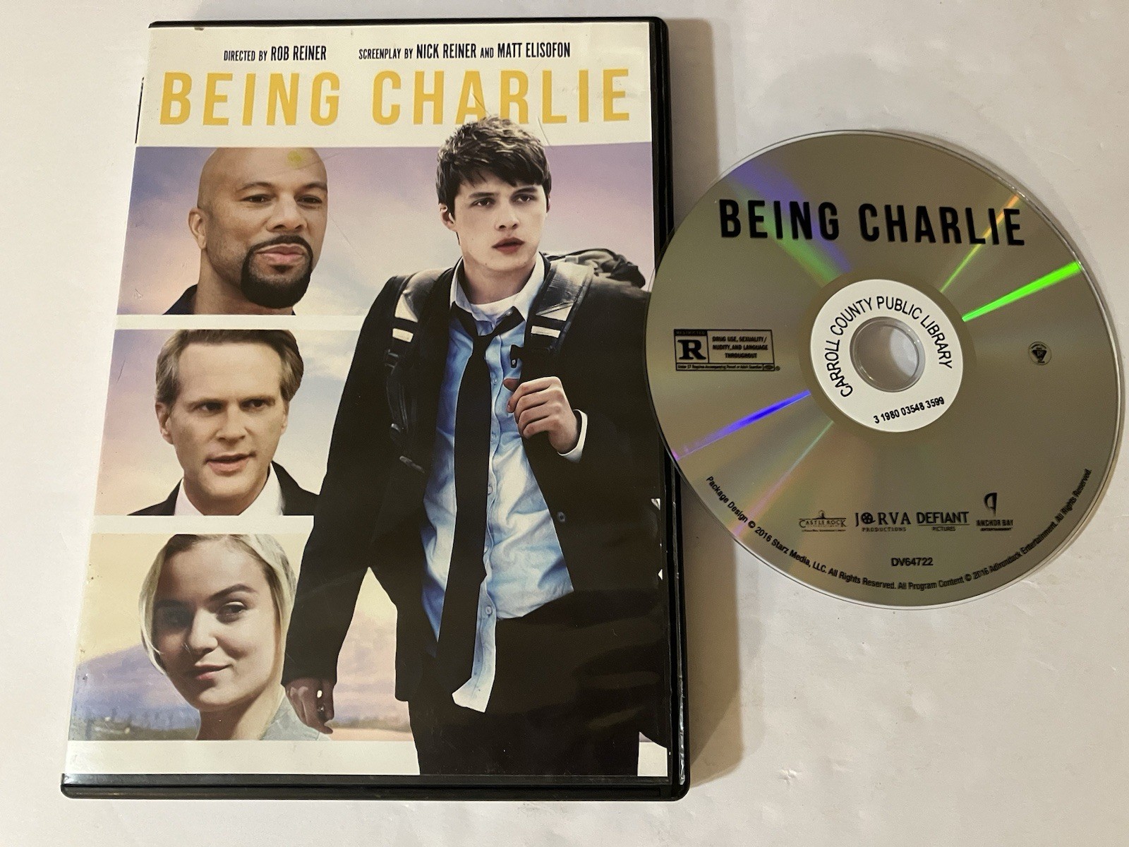 BEING CHARLIE DVD 2015 ANCHOR BAY OOP ROB REINER COMMON RAP REHAB COMING OF AGE