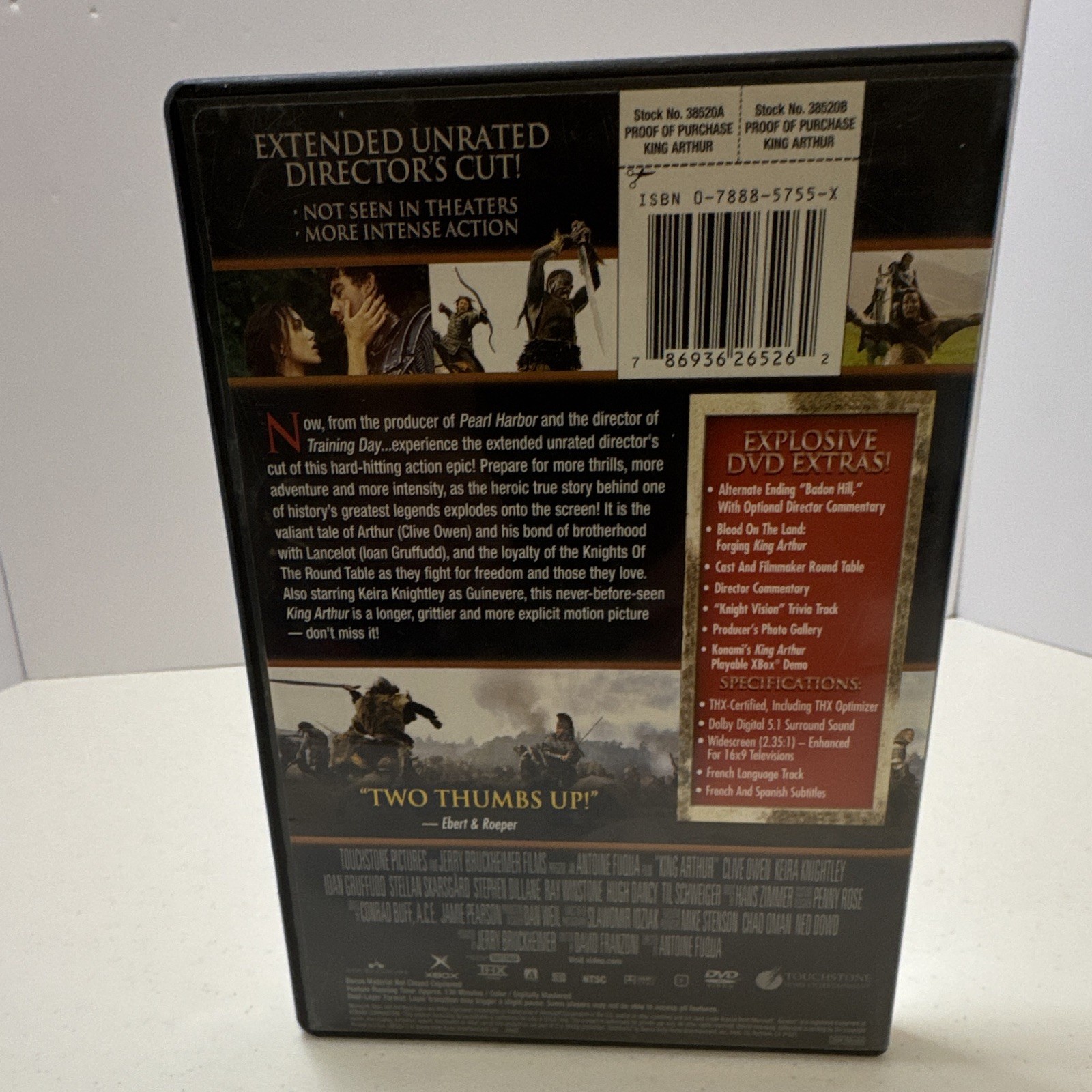 Touchstone King Arthur Director’s Cut DVD Widescreen Unrated NTSC PG-13