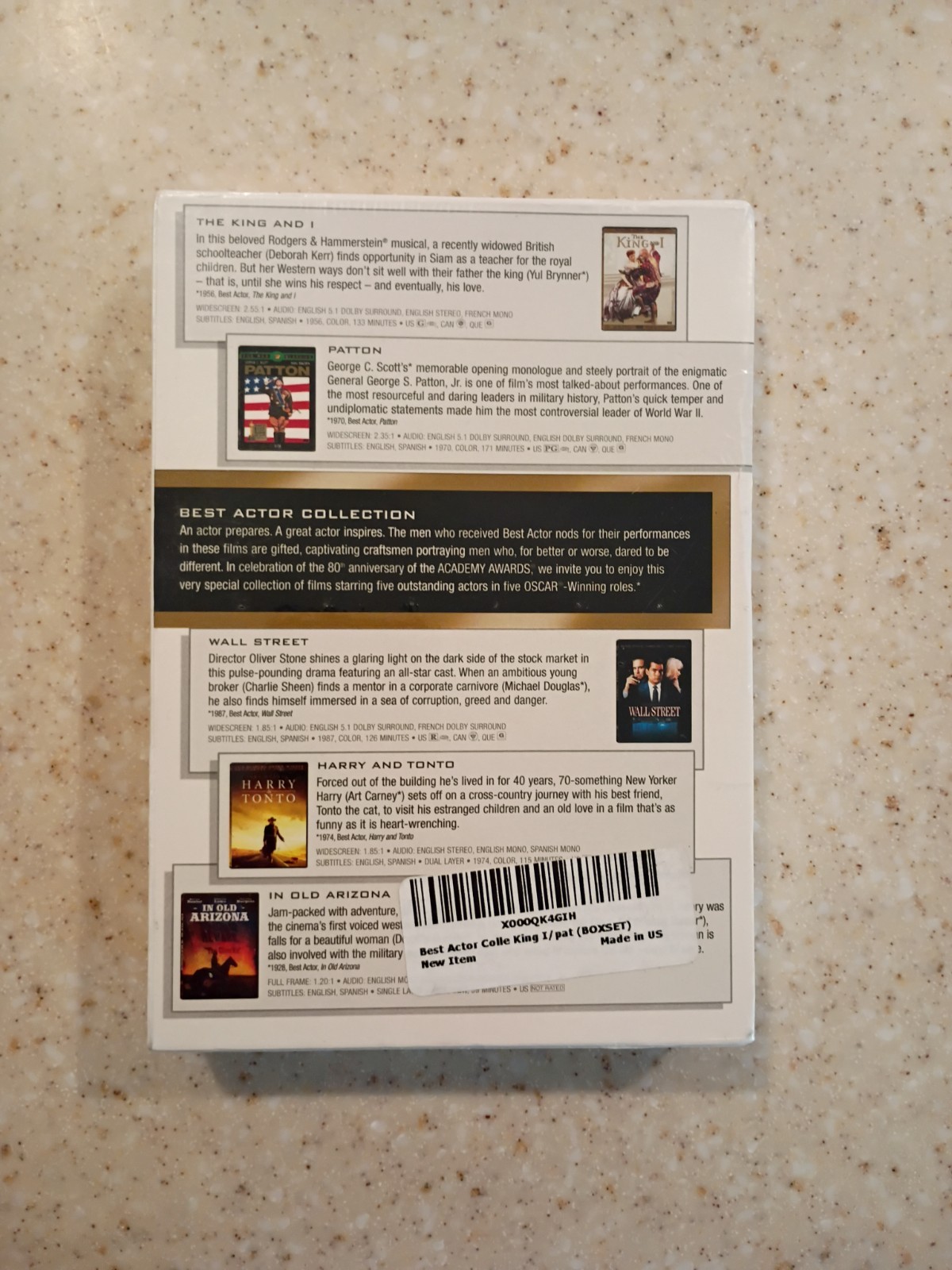 BEST ACTOR COLLECTION 20TH CENTURY FOX DVD BOX SET 5 FILMS NEW SEALED FREE SHIP