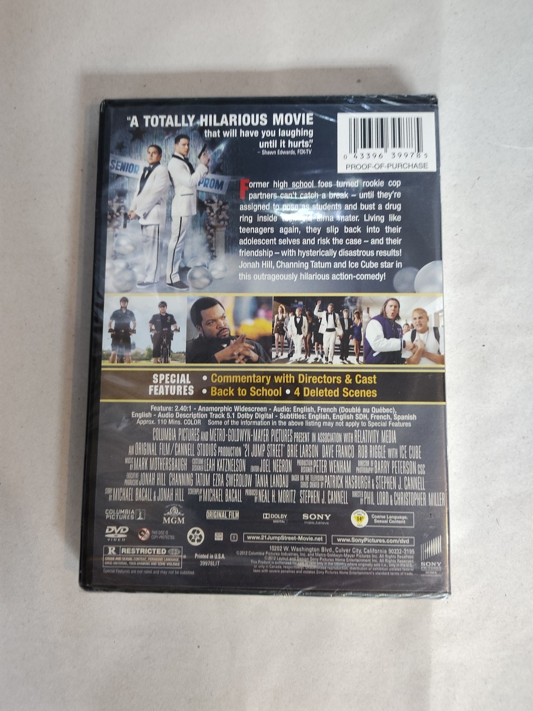 21 Jump Street DVD Comedy VIDEO Dolby Digital Columbia Pictures MGM Movie 2012