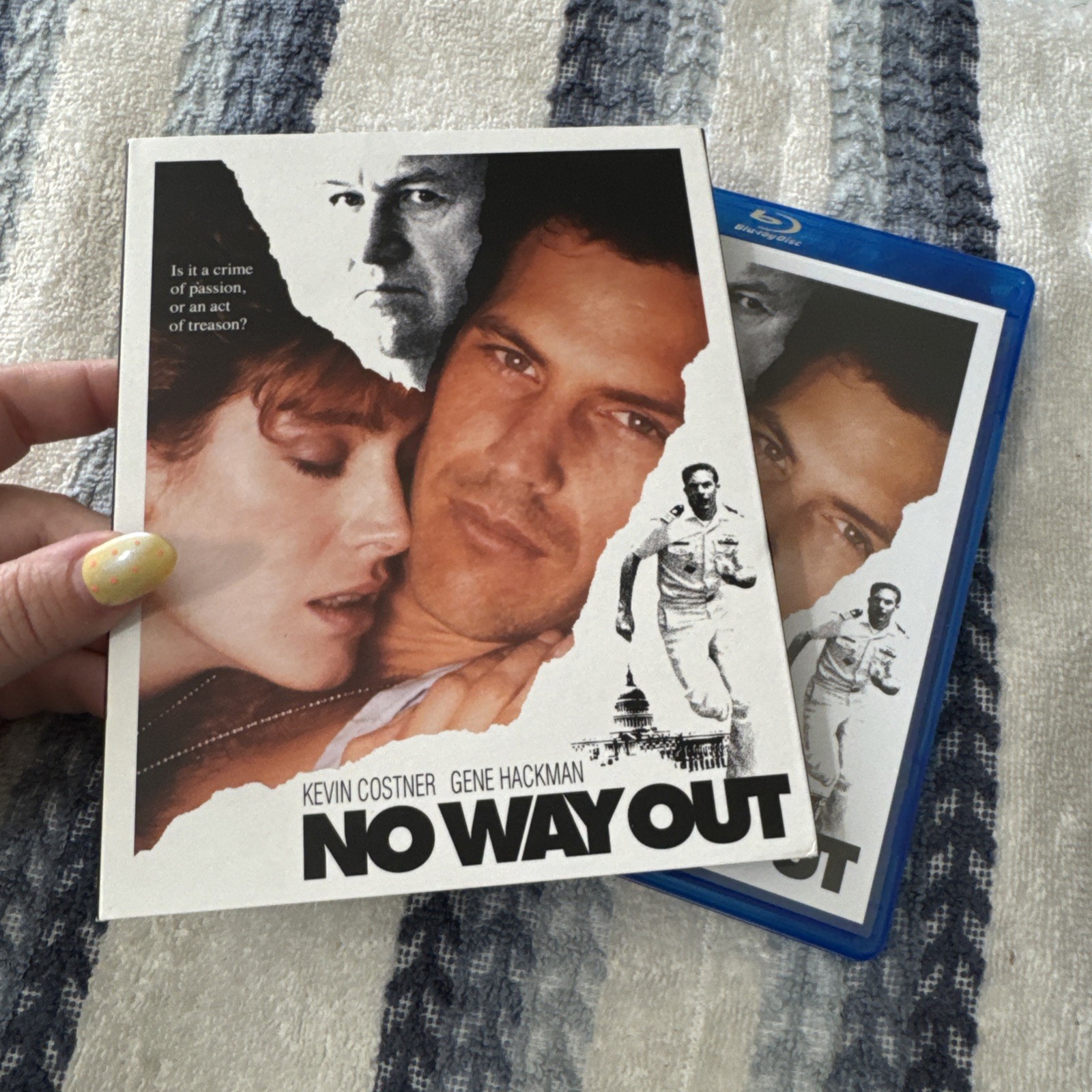 No Way Out (Blu-ray, 1987) Kino Lorber. Kevin Costner, Gene Hackman. W~SLIP !!!