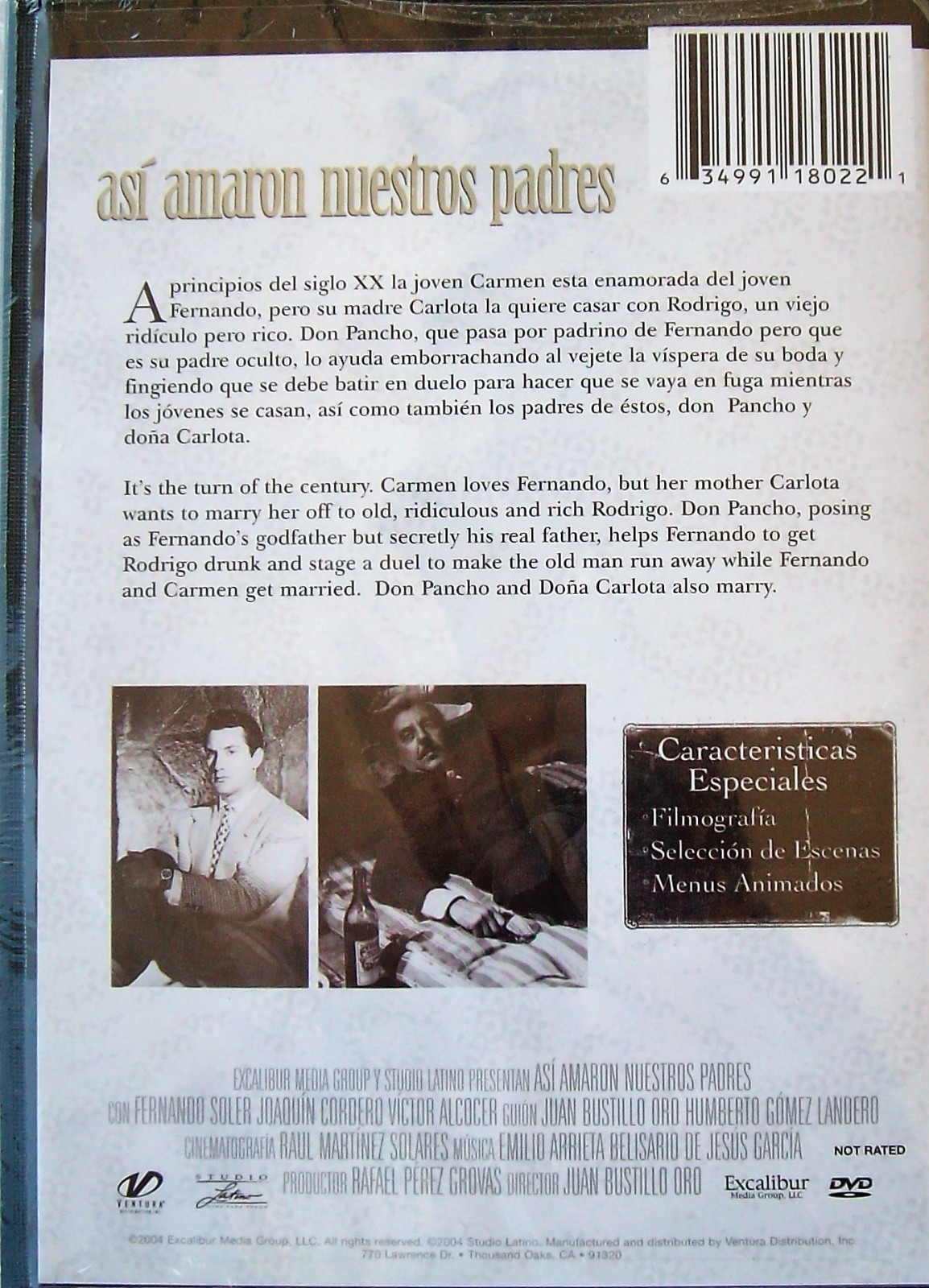 Asi Amaron Nuestros Padres (DVD, 2004, Spanish) Joaquin Cordero, # 634991180221