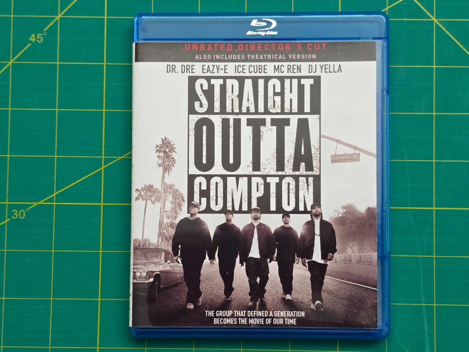 Straight Outta Compton blu ray Movie Only (2018) Ice Cube Dr. Dre Eazy-E