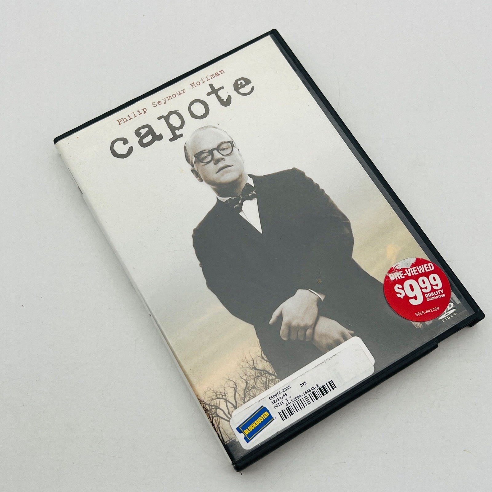 Capote DVD Philip Seymour Hoffman Blockbuster Case Former Rental Drama Movie