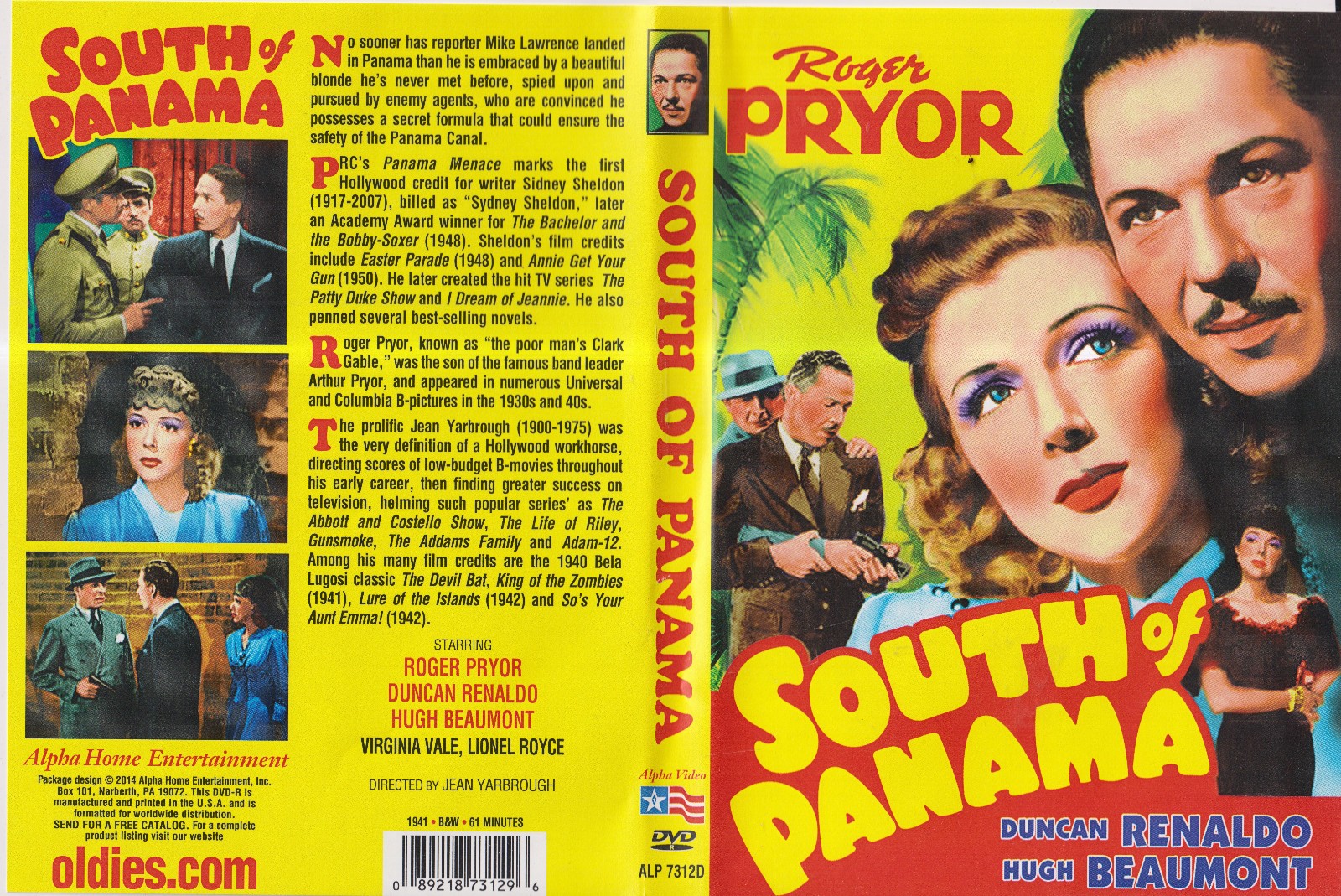 South of Panama (Aka Panama Menace) (DVD, 1934) W/case Nice!