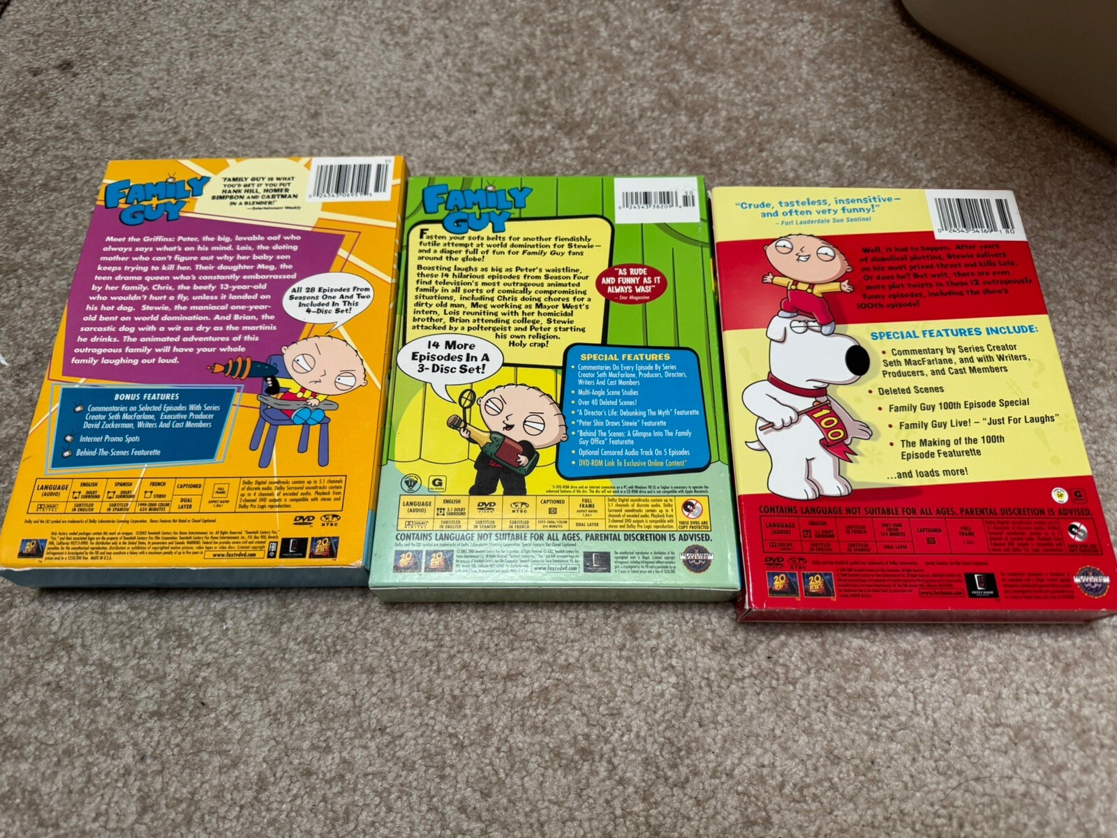 Family Guy S Volum 1 & 2, 4, & 6. Free Shipping. Returns Accepted.