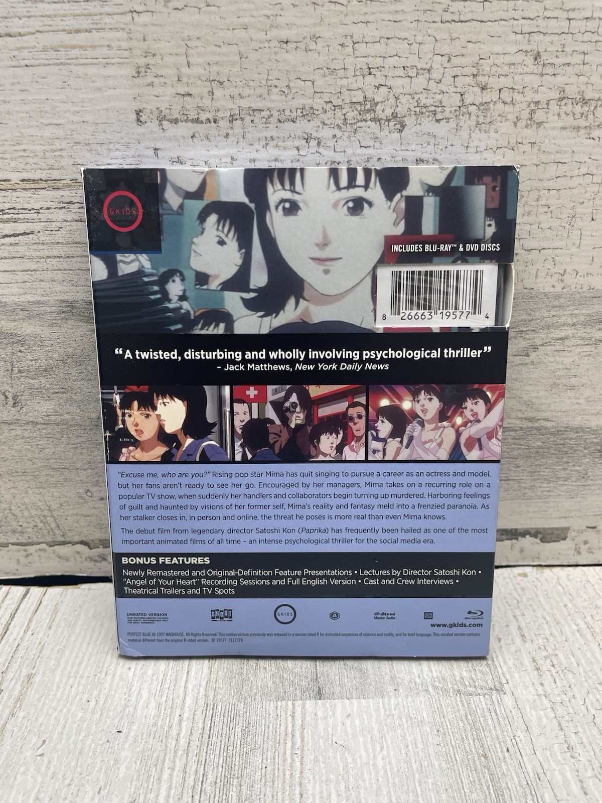 Perfect Blue [New Blu-ray] 2 Pack, Dubbed, Subtitled, Widescreen – SEALED