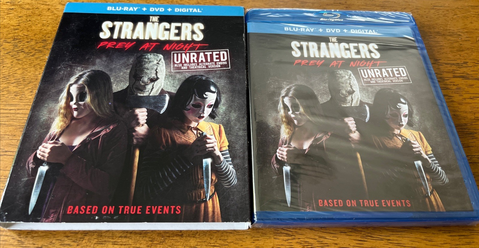 The Strangers: Prey at Night (Blu-ray/DVD, 2018) with Slipcover – SEALED