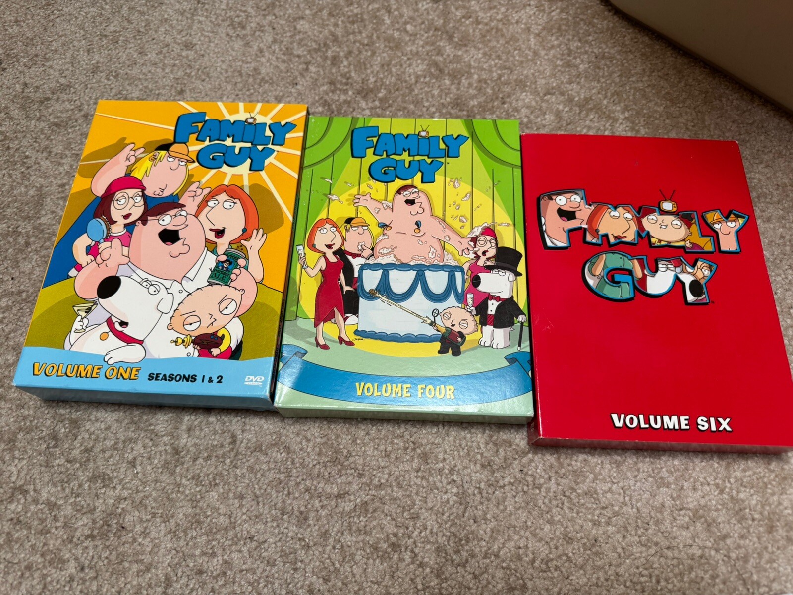 Family Guy S Volum 1 & 2, 4, & 6. Free Shipping. Returns Accepted.