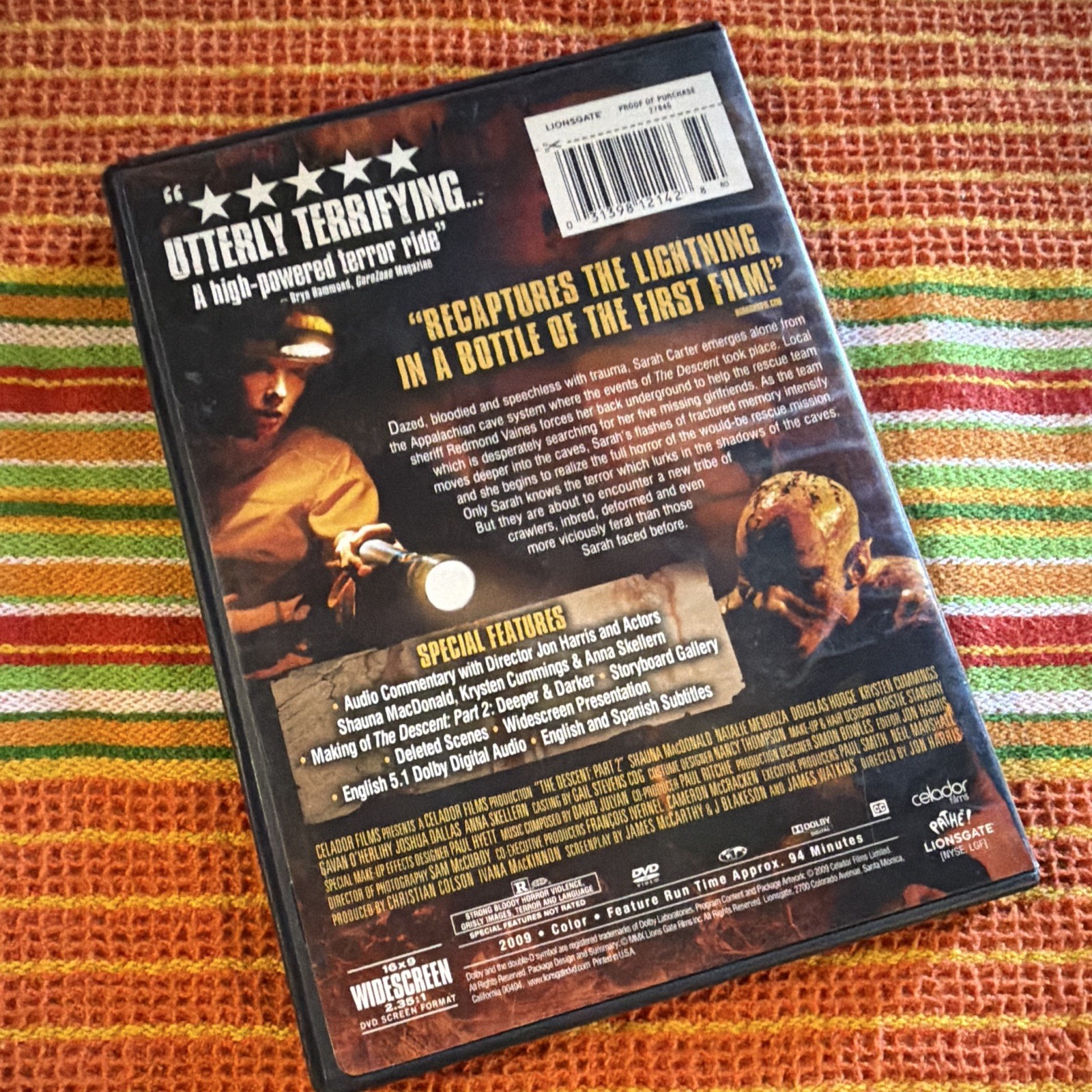 Lionsgate The Descent Part 2 (DVD) 2009 Widescreen R 94min Harris
