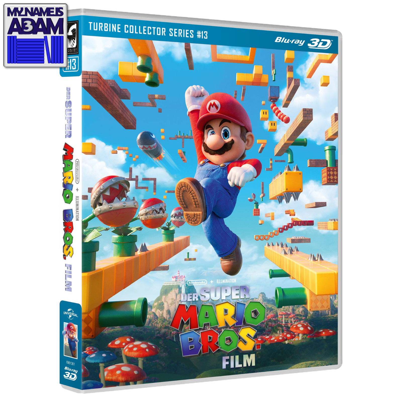THE SUPER MARIO BROS. MOVIE BLU-RAY 3D (REGION FREE) US SELLER