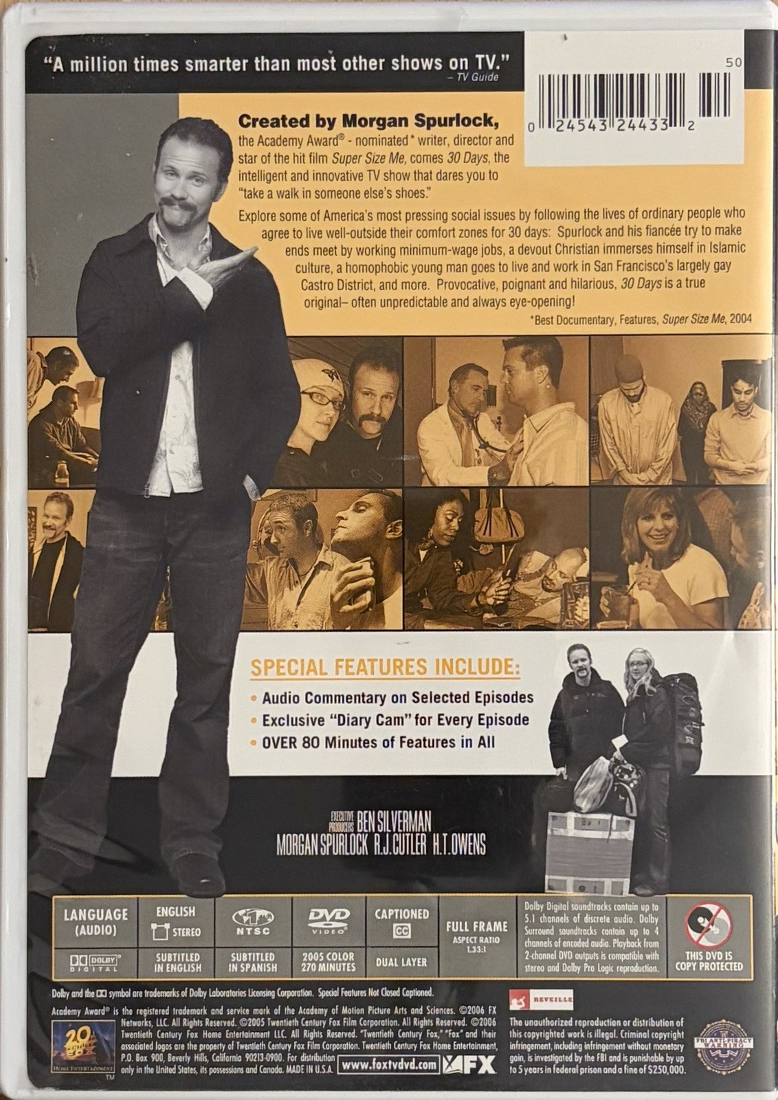 30 Days: Season 1 (DVD, 2005) Morgan Spurlock