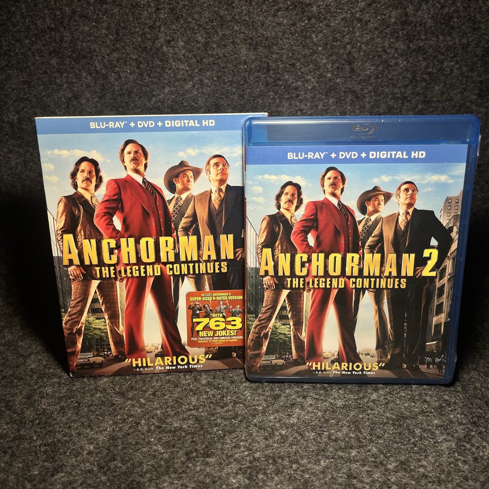 Anchorman 2 The Legend Continues Blu-ray DVD Slipcover Will Ferrell Steve Carell