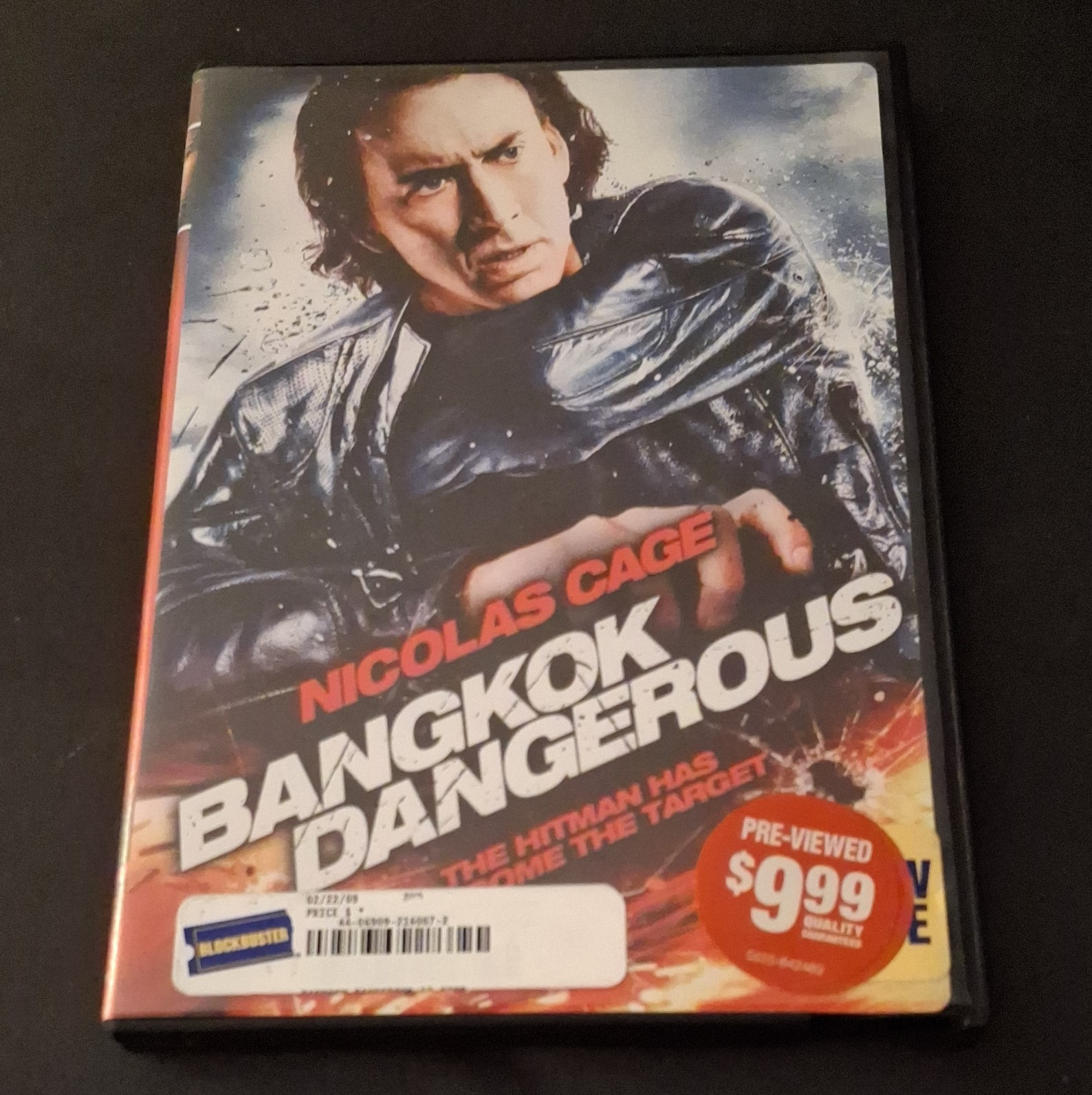 Lionsgate Bangkok Dangerous DVD 2008 Nicolas Cage Action R Widescreen 100 Min