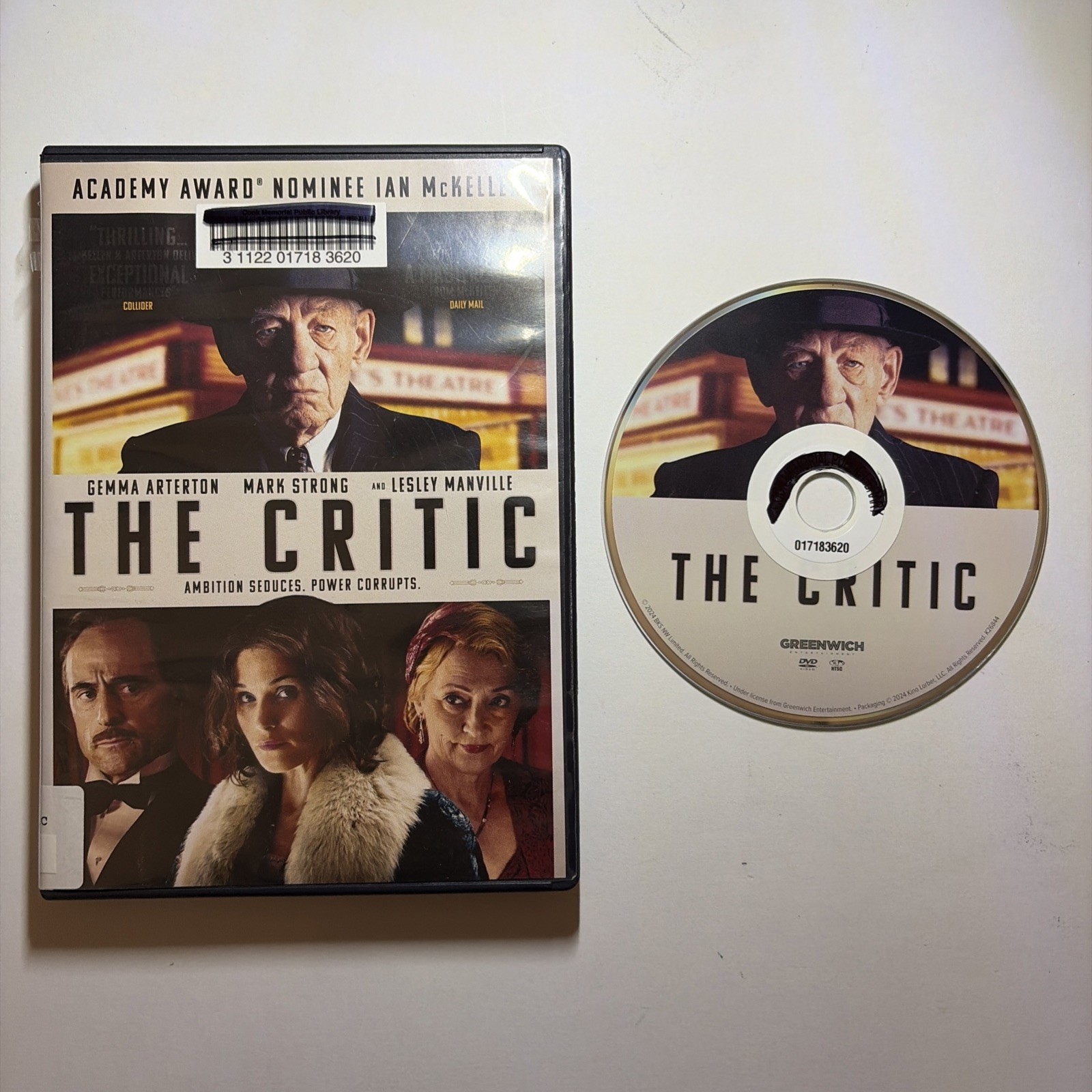 THE CRITIC DVD Ian McKellen