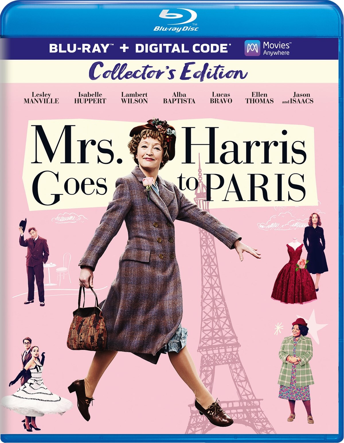 Mrs. Harris Goes to Paris Blu-ray Lesley Manville NEW